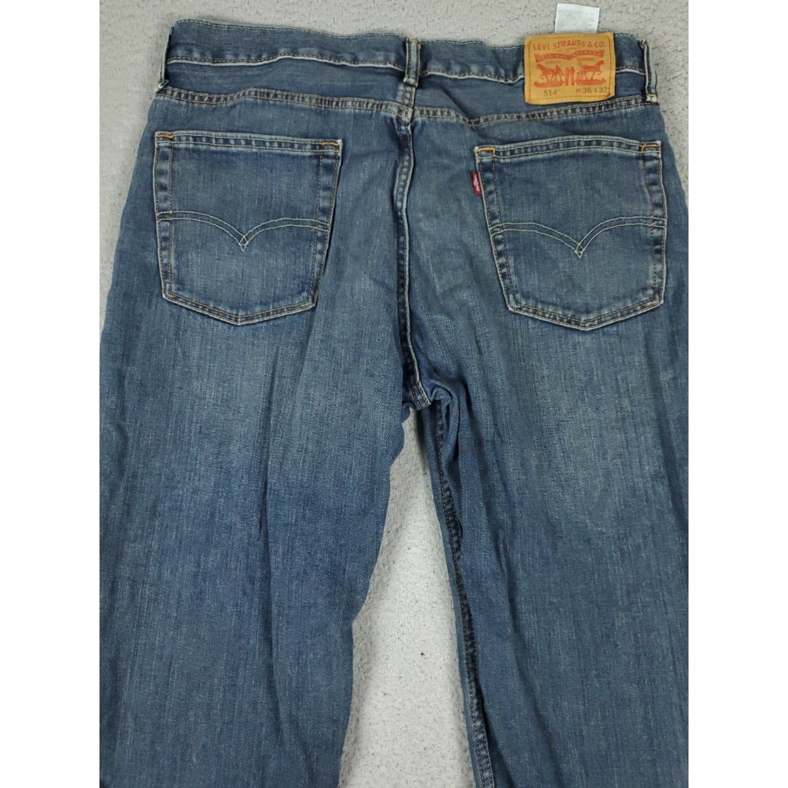 Levi's Levis 514 Jeans Mens Straight Leg Blue Denim Pants 36x32 Size US 36 / EU 52 - 7 Thumbnail