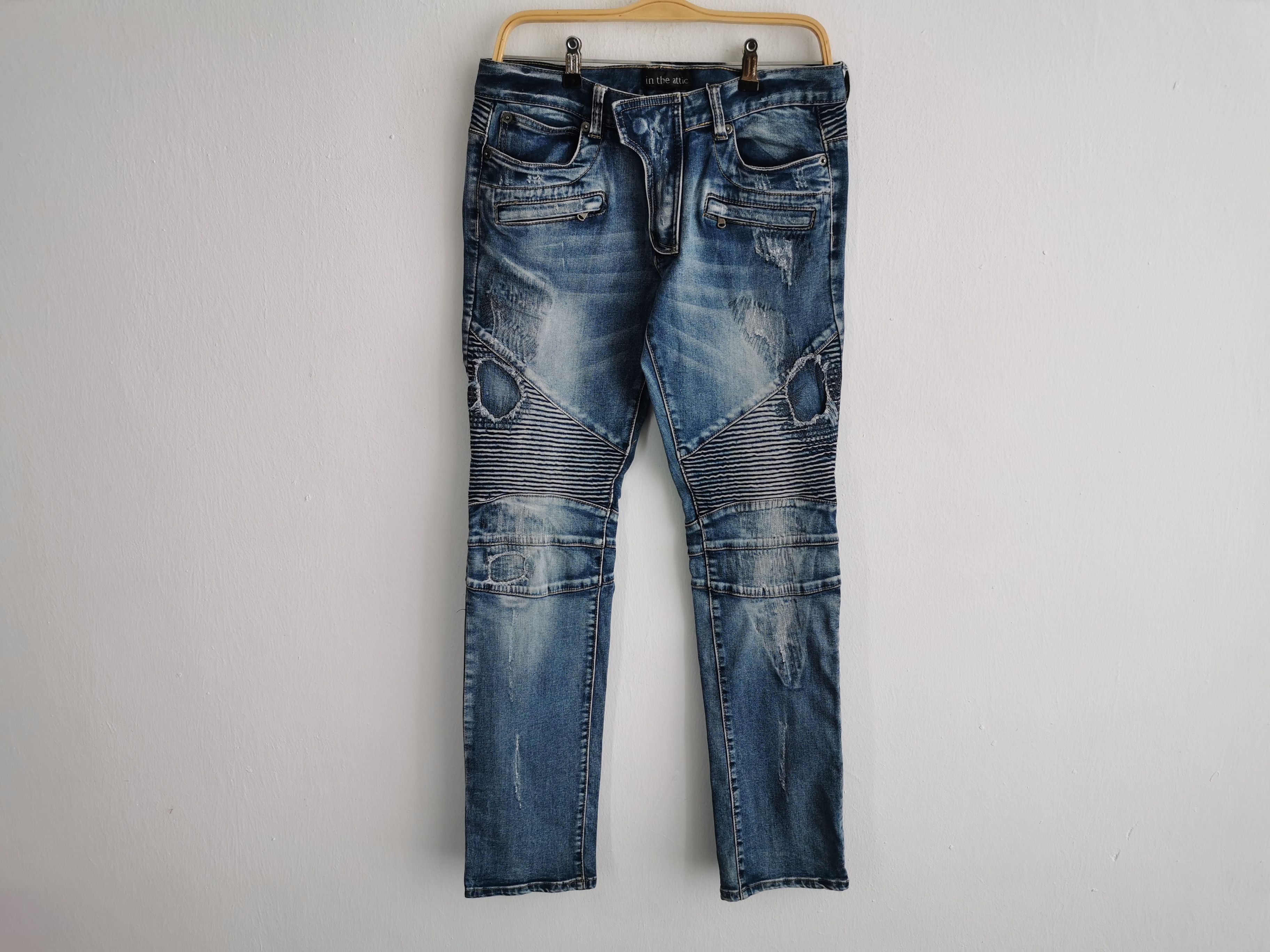 In The Attic Vintage In The Attic Bondage Denim Jeans Size M Waist 31 Size US 31 - 2 Thumbnail