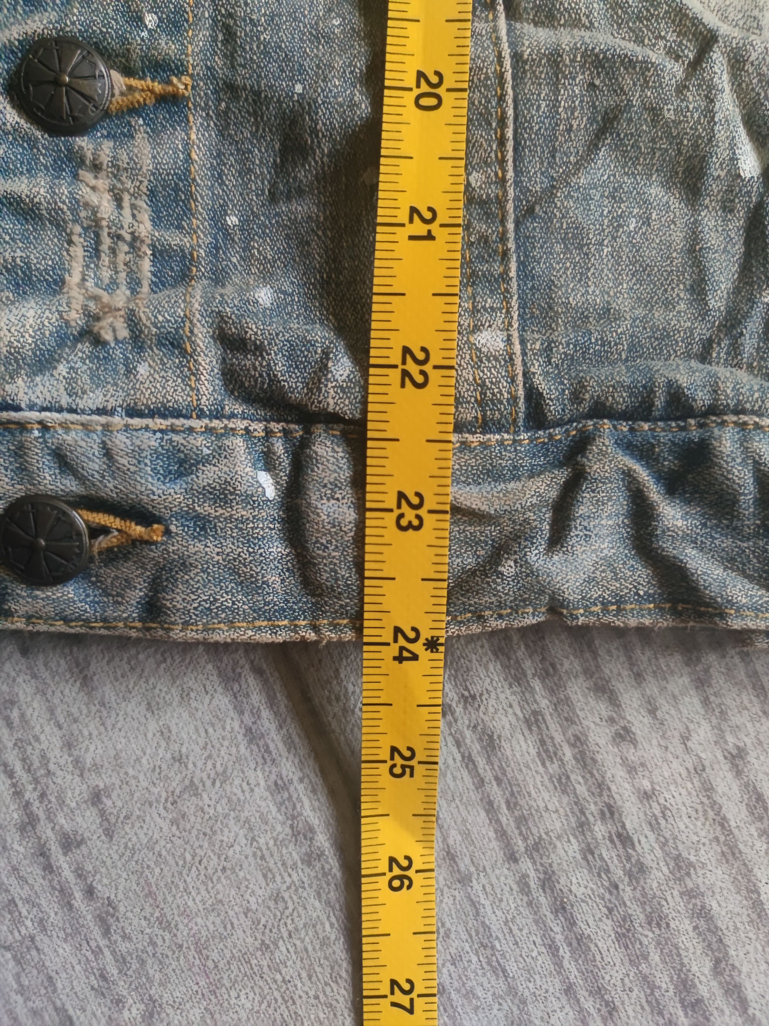 If Six Was Nine Clonedevgru Distressed Design Denim Vest Size US L / EU 52-54 / 3 - 11 Thumbnail