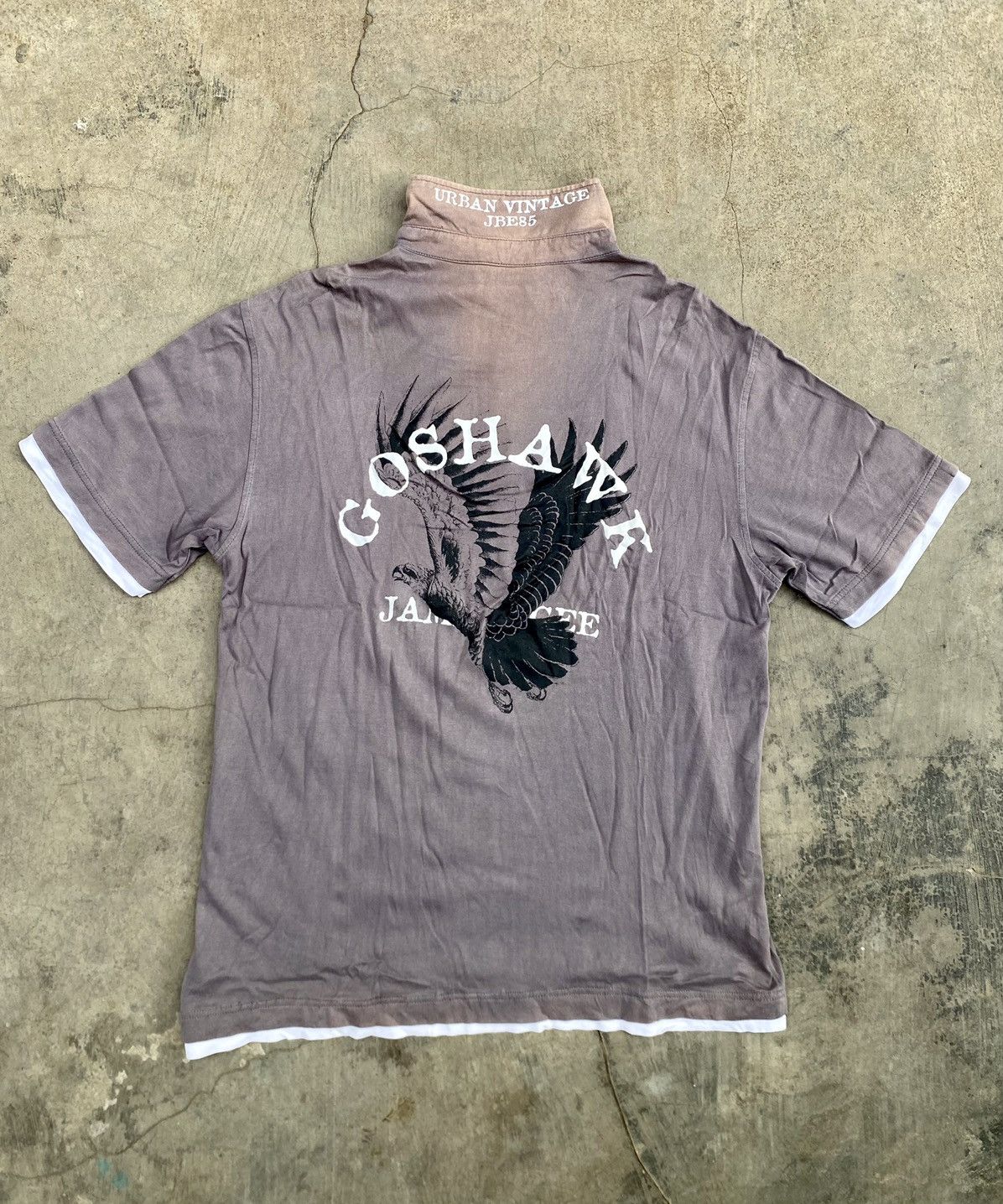 Japanese Brand Vintage Jambange Eagle Polo Shirt Size US L / EU 52-54 / 3 - 1 Thumbnail