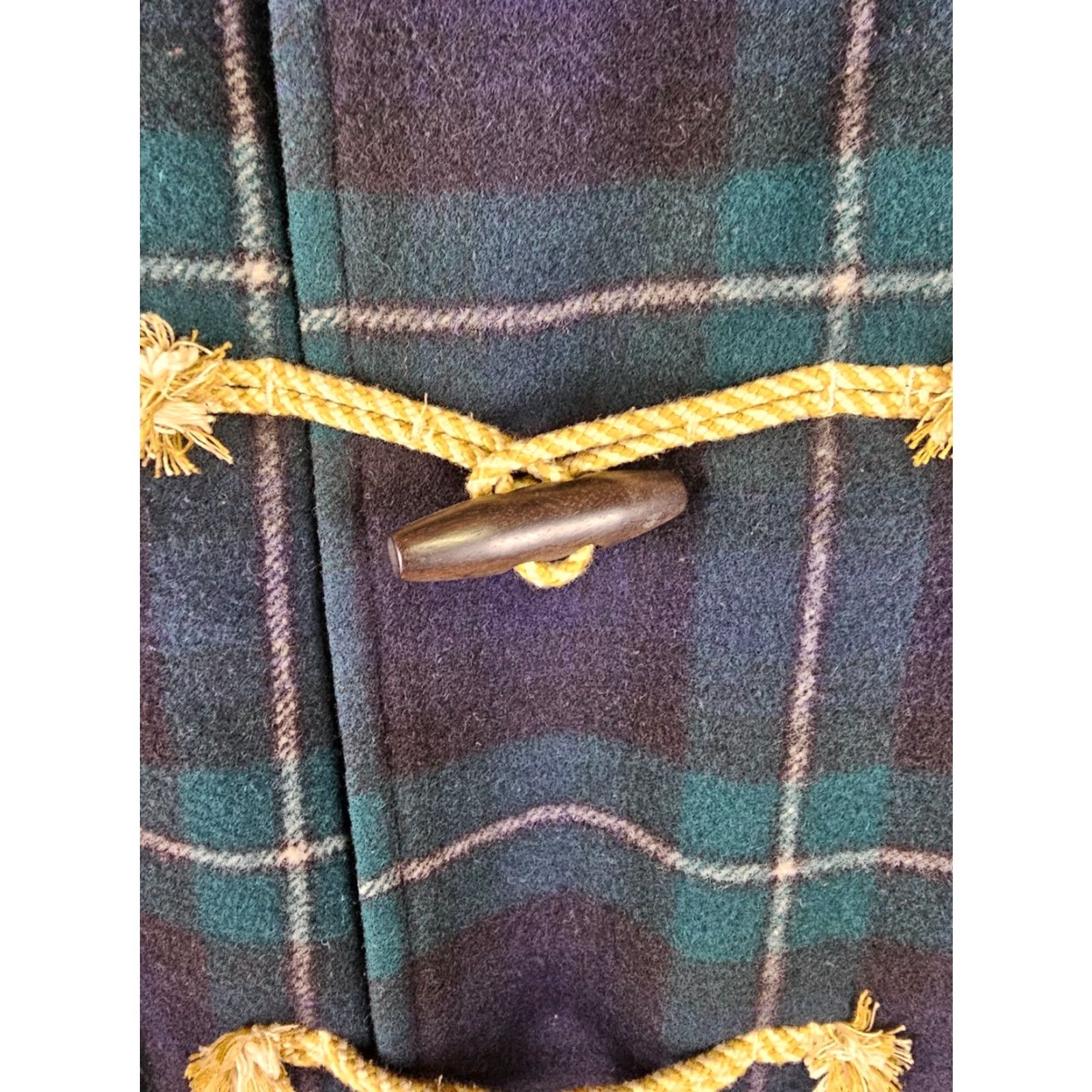 Polo Ralph Lauren VINTAGE POLO RALPH LAUREN PLAID CHECK WOOL DUFFLE COAT SZ XLARGE COAT Mens Duck Wool Duﬀle 90's Green Size US XL / EU 56 / 4 - 4 Thumbnail