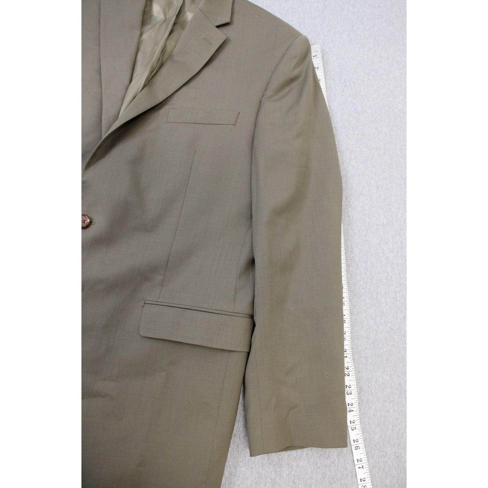 Lauren Ralph Lauren Lauren Ralph Lauren Blazer Mens 42L Beige 100% Wool Size 42L - 7 Thumbnail