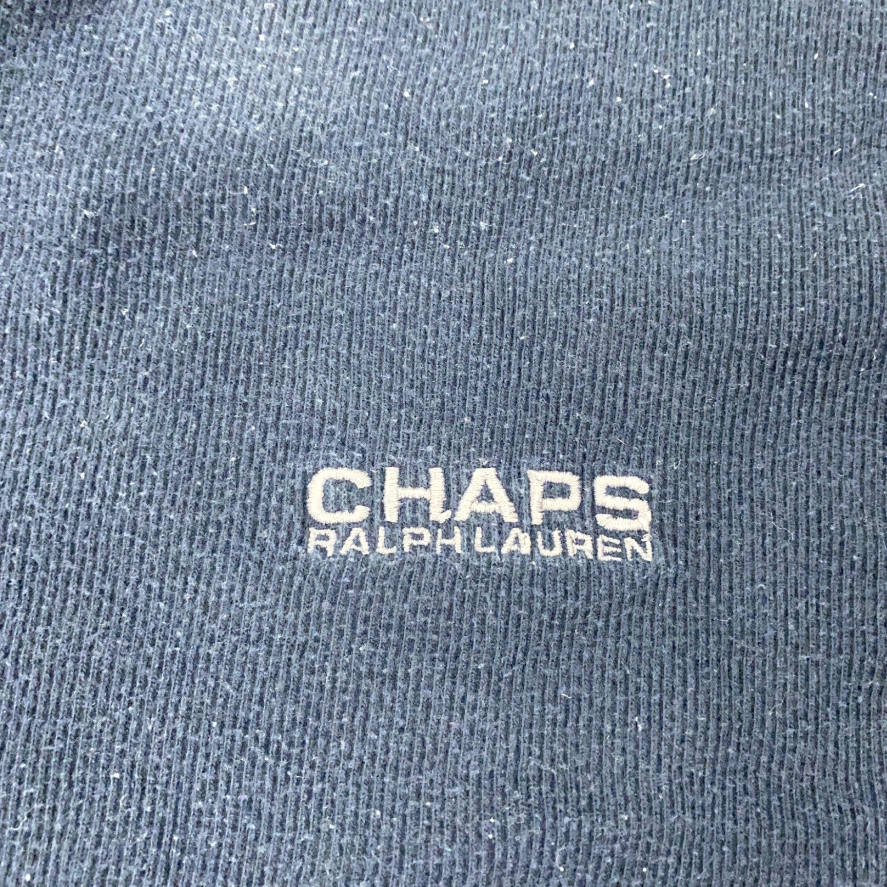 Chaps VINTAGE Chaps Ralph Lauren Sweater Mens 2XL Navy Blue V-Neck Pullover Embroidered Size US XXL / EU 58 / 5 - 3 Thumbnail