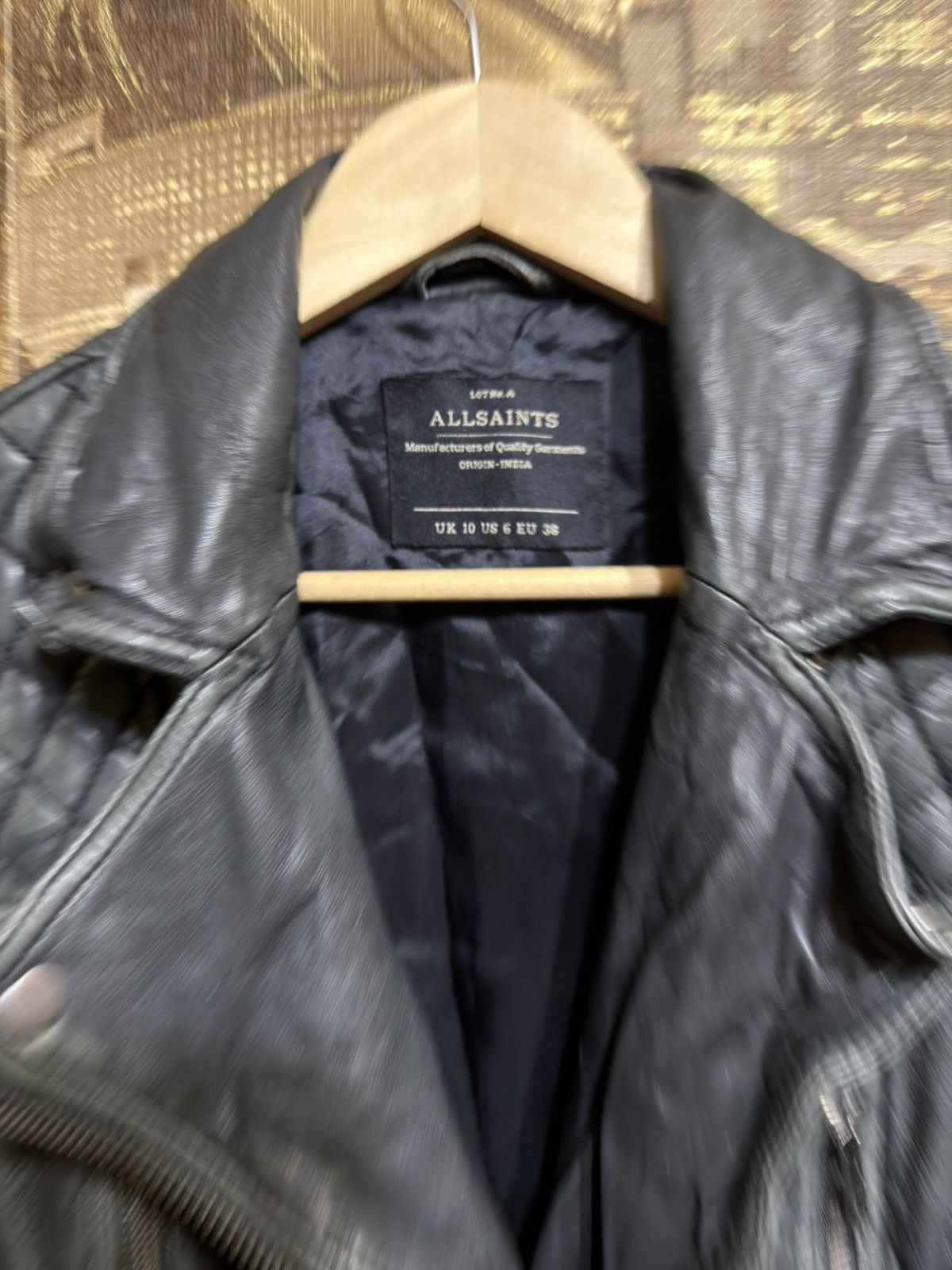 Allsaints ALL Saints Cargo Real Leather Biker Jacket UK10 US 6 EU 38 Size L / US 10 / IT 46 - 4 Thumbnail