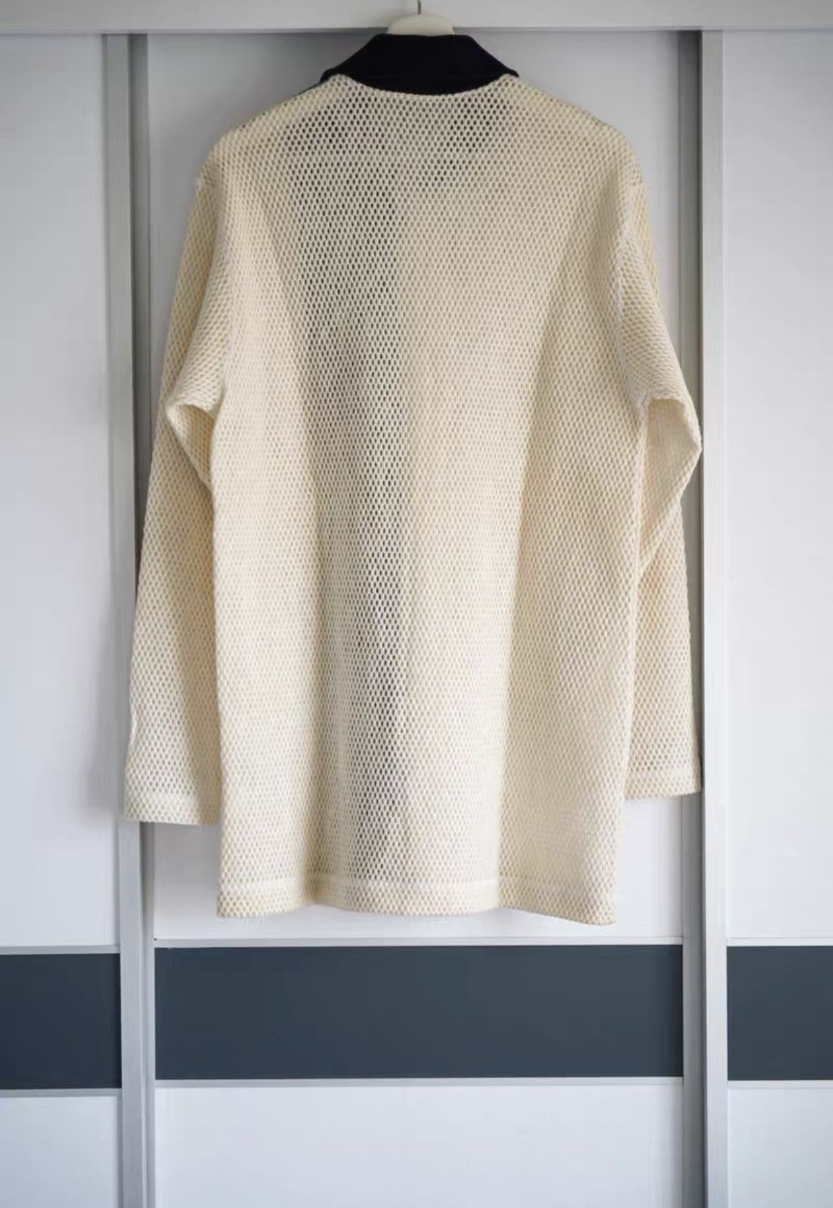 Yohji Yamamoto Yohji Yamamoto 91SS Hand-Knit Cutout Shirt K4 Size US M / EU 48-50 / 2 - 2 Thumbnail