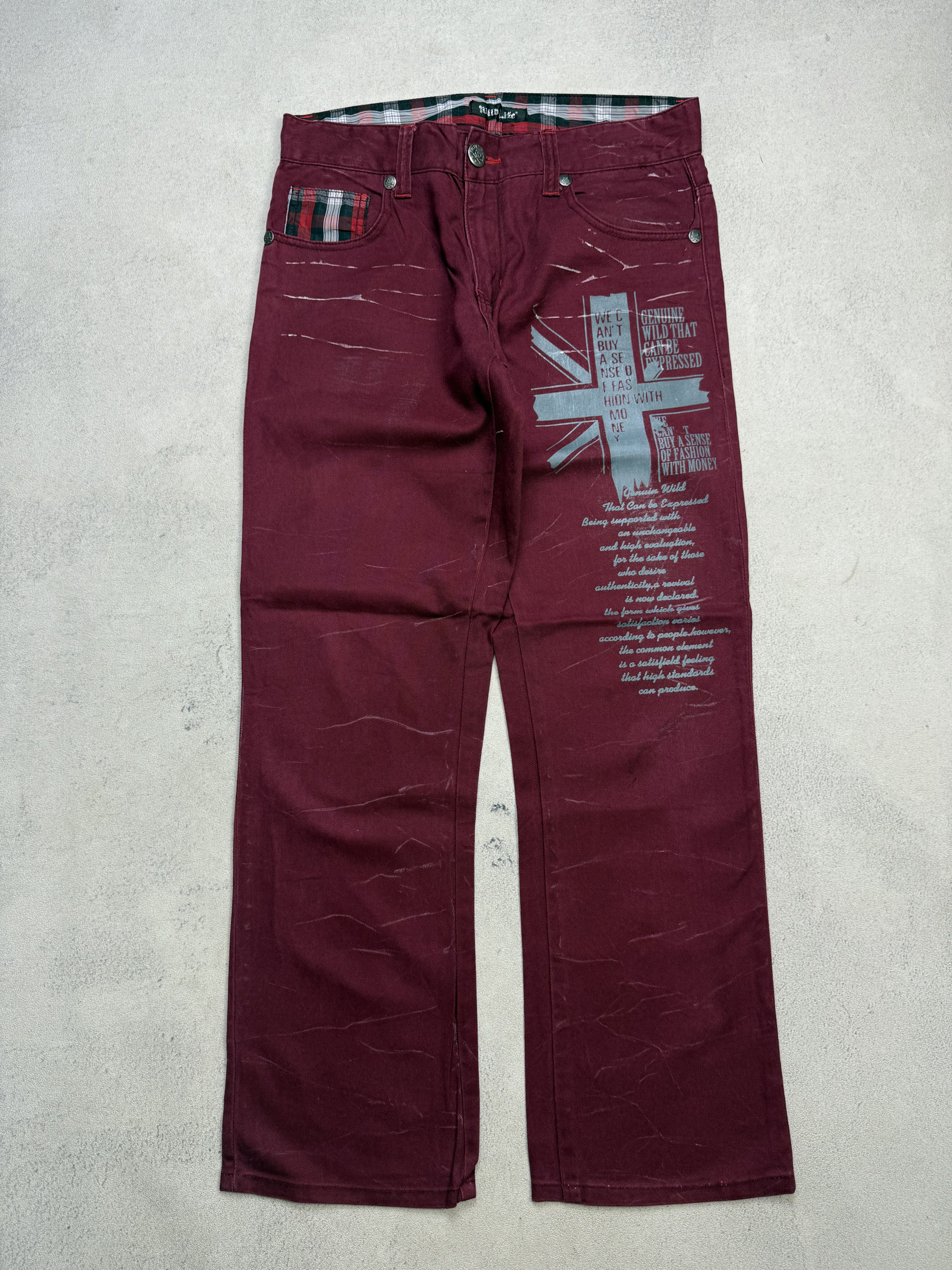 Japanese Brand Wild Life Punk Seditionaries Jeans Pants Size US 32 / EU 48 - 1 Thumbnail