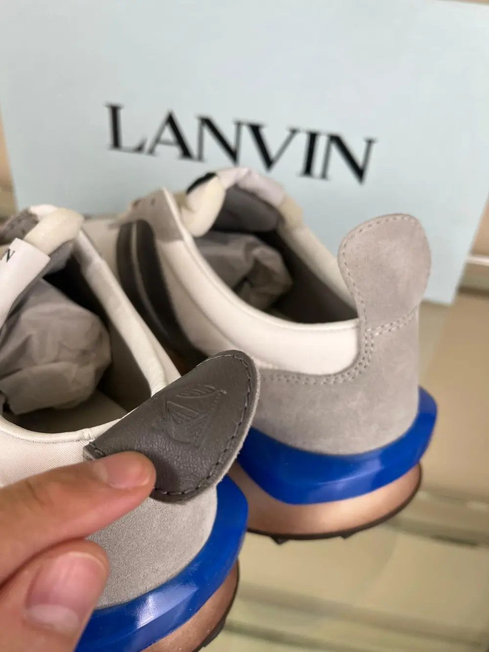 Lanvin Low Top Runner Sneakers in Multicolor Size US 11 / EU 44 - 12 Thumbnail