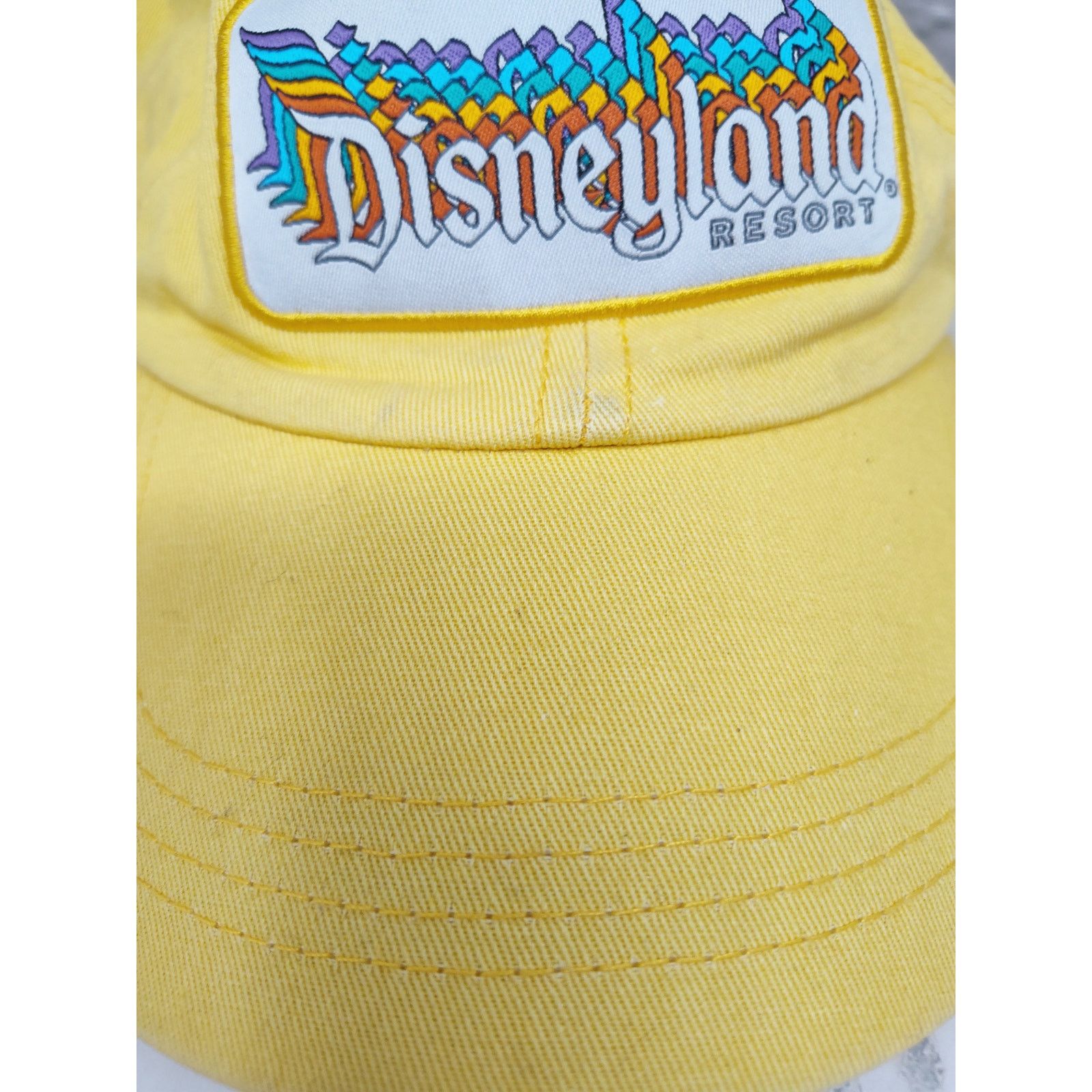 Disney Disneyland Muted Yellow Baseball Cap Well Worn & Retro Style Size ONE SIZE - 2 Thumbnail