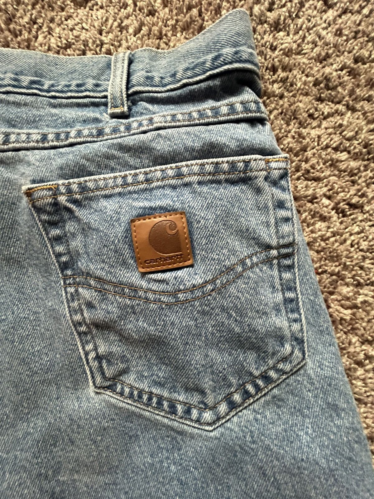Carhartt × Vintage Vintage Carhartt Baggy Denim Jeans Size US 34 / EU 50 - 3 Thumbnail
