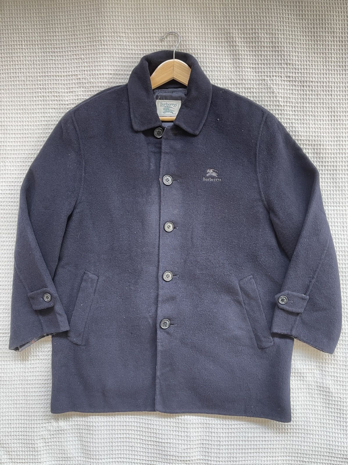 Last Drop🔥Rare🔥Vtg BURBERRYS Nova Check Wool Coat
