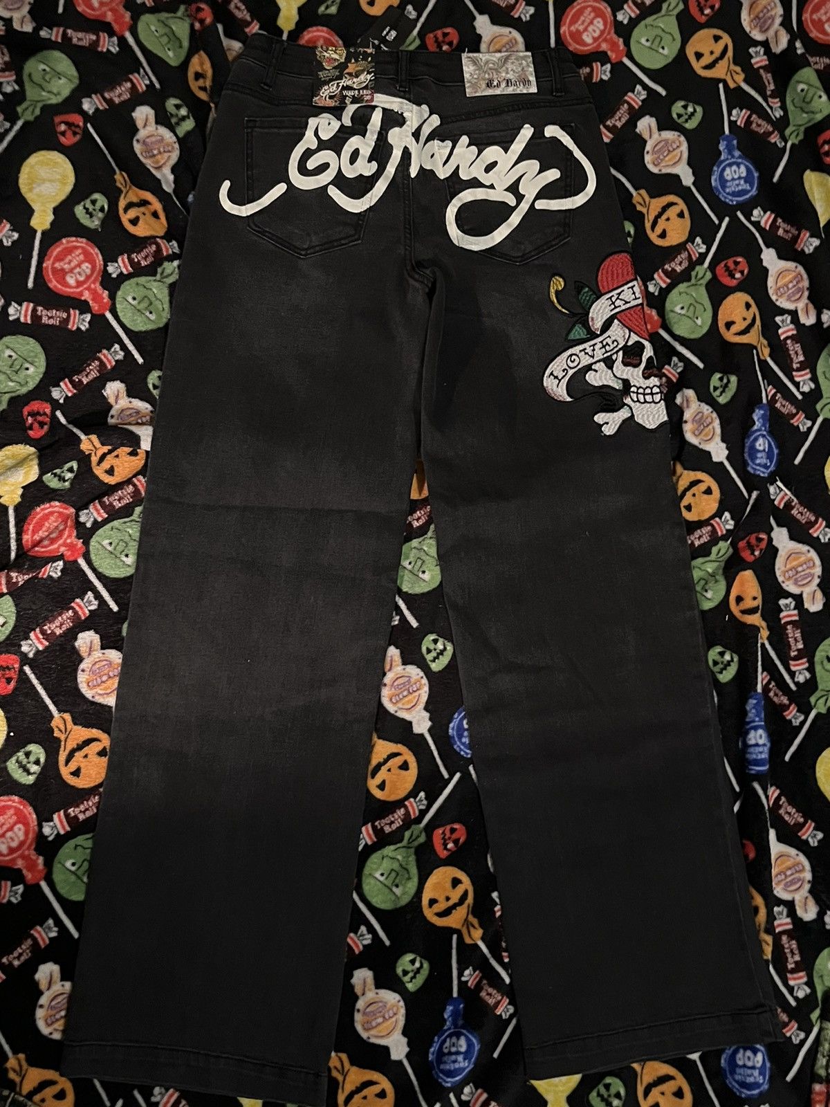 Ed Hardy Ed Hardy jeans love kills slowly cross bones Size 26" / US 2 / IT 38 - 2 Thumbnail