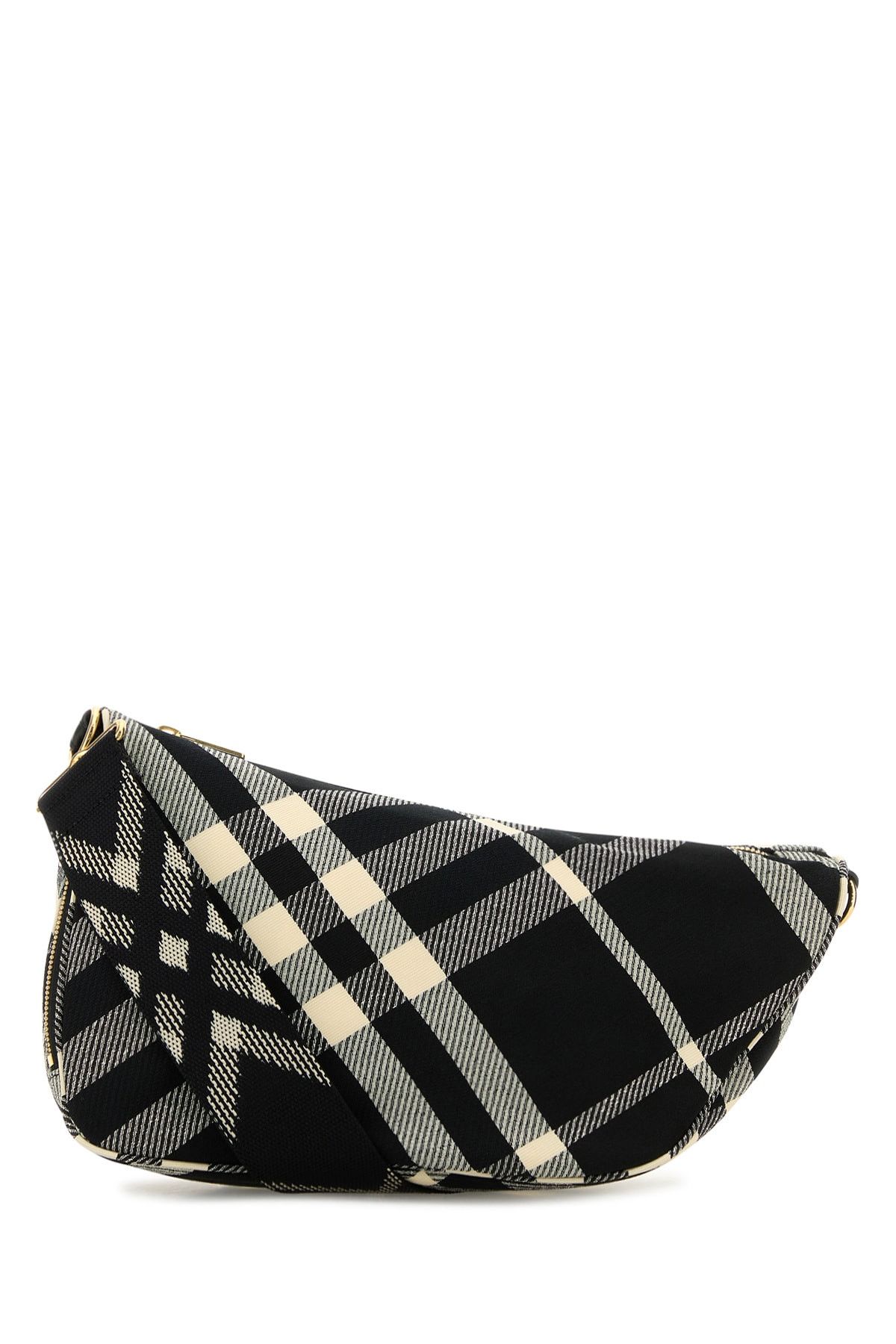 Burberry Embroidered Fabric Medium Shield Crossbody Bag Size ONE SIZE - 1 Thumbnail