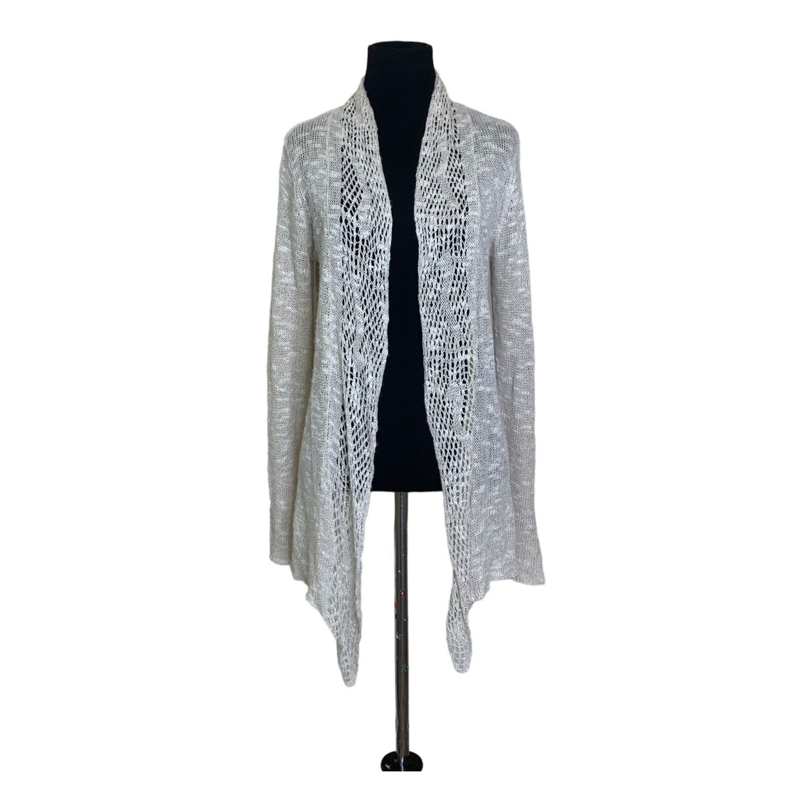 Eileen Fisher Eileen Fisher beige long sleeves open cardigan size Small Size S / US 4 / IT 40 - 9 Thumbnail