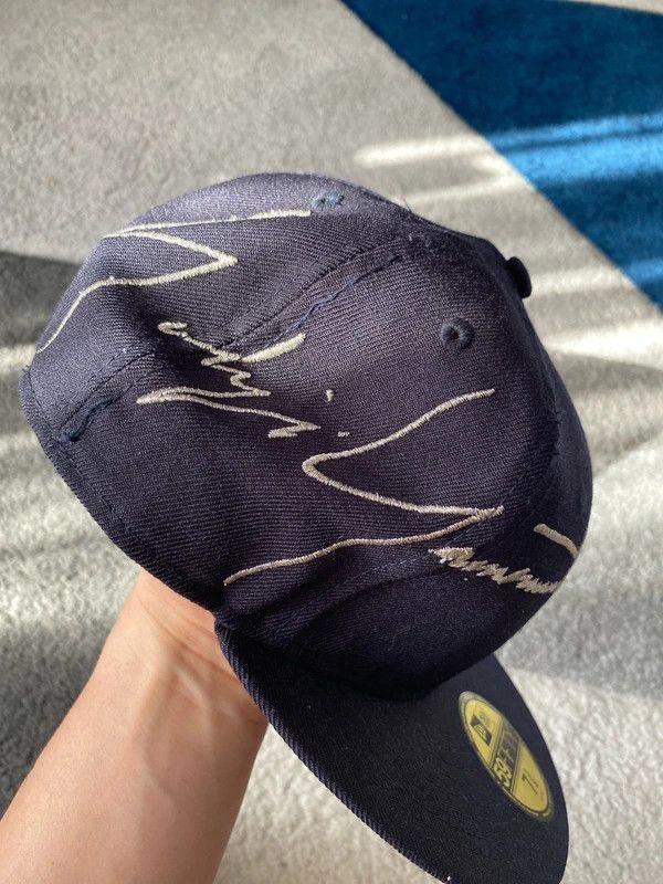 Yohji Yamamoto Yohji Yamamoto Navy signature cap from runway Size ONE SIZE - 6 Thumbnail