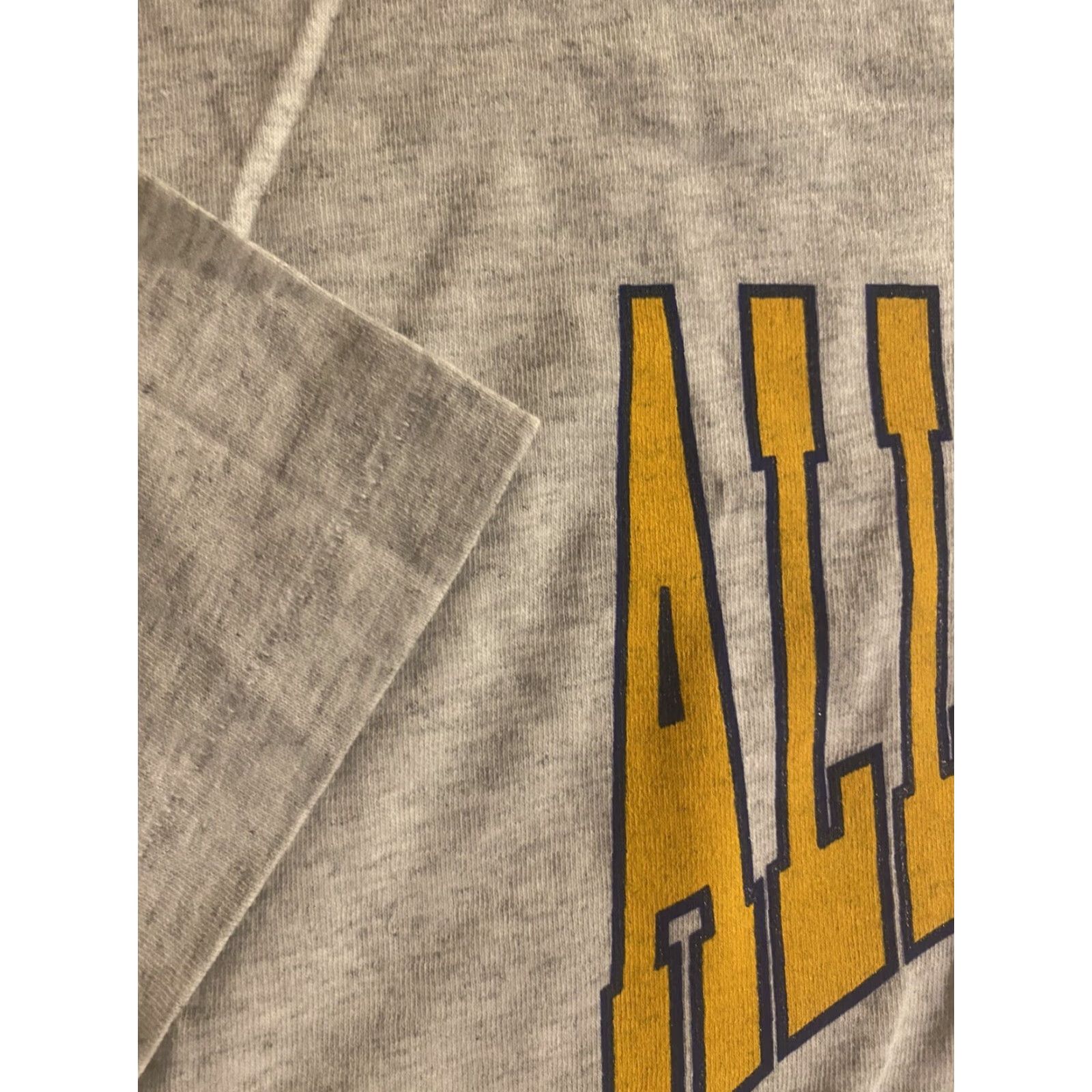 Vintage VINTAGE Wear-it Apparel Hankock College Shirt Gray 2XL Mens Crew Neck Short Sleeve Cotton California Solid Single Stitch NOS Shirt Mens Size US XXL / EU 58 / 5 - 4 Thumbnail