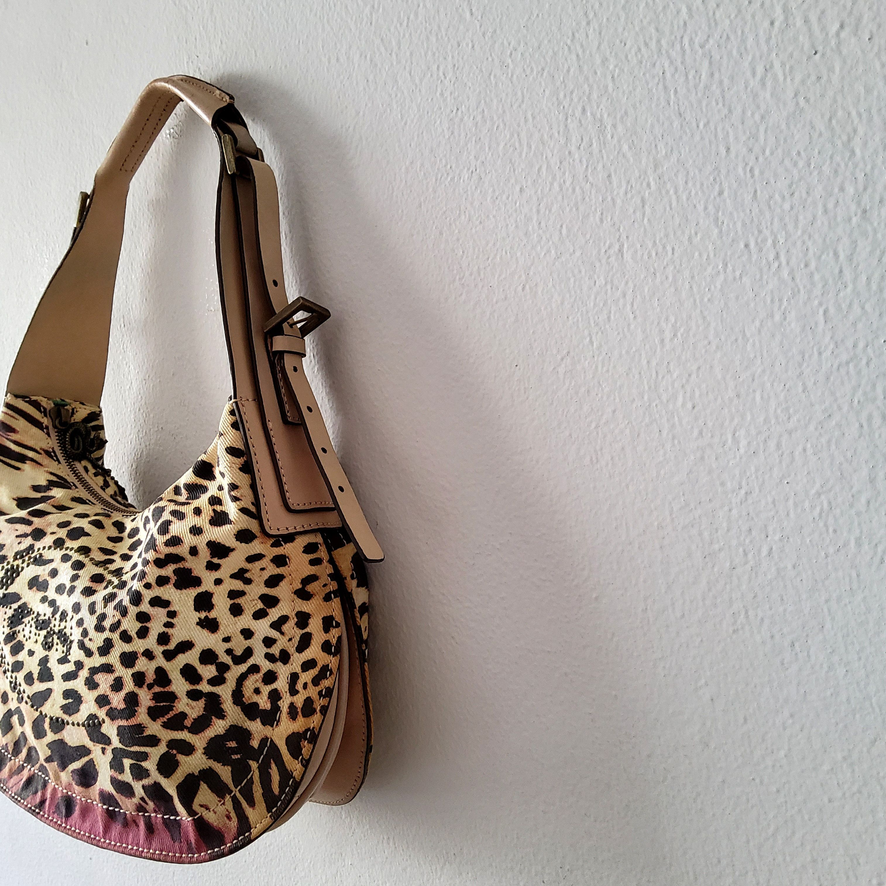 Roberto Cavalli Roberto Cavalli vintage y2k studded leopard shoulder handbag Size ONE SIZE - 5 Thumbnail