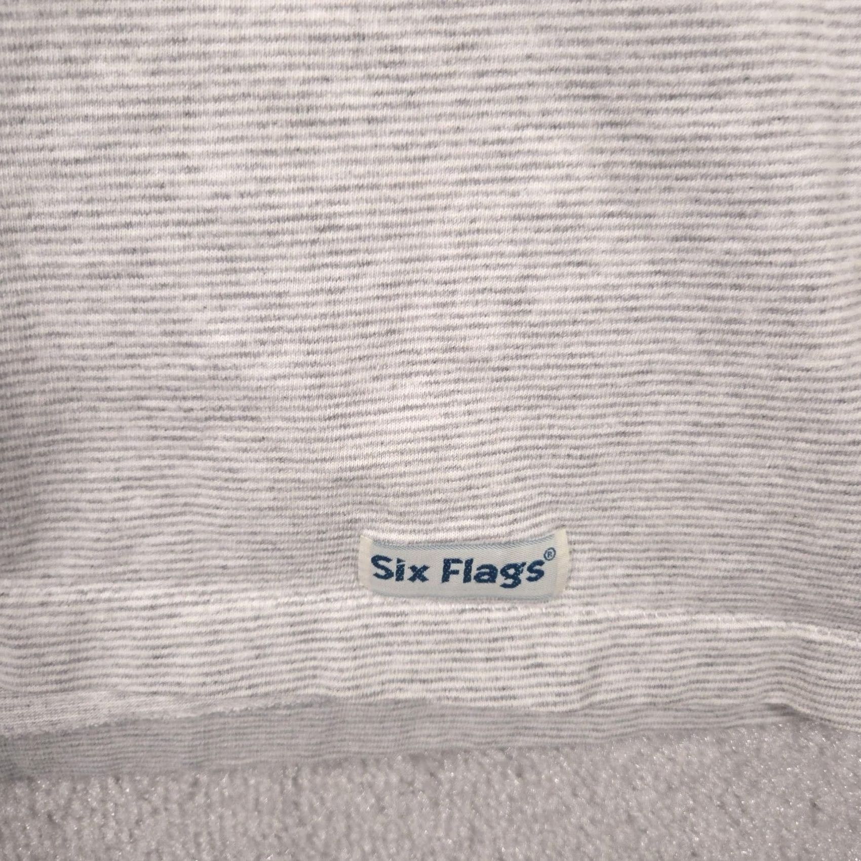 Vintage VINTAGE Six Flags Looney Tunes Shirt Mens Large Gray Taz Football Tee USA Size US L / EU 52-54 / 3 - 5 Thumbnail