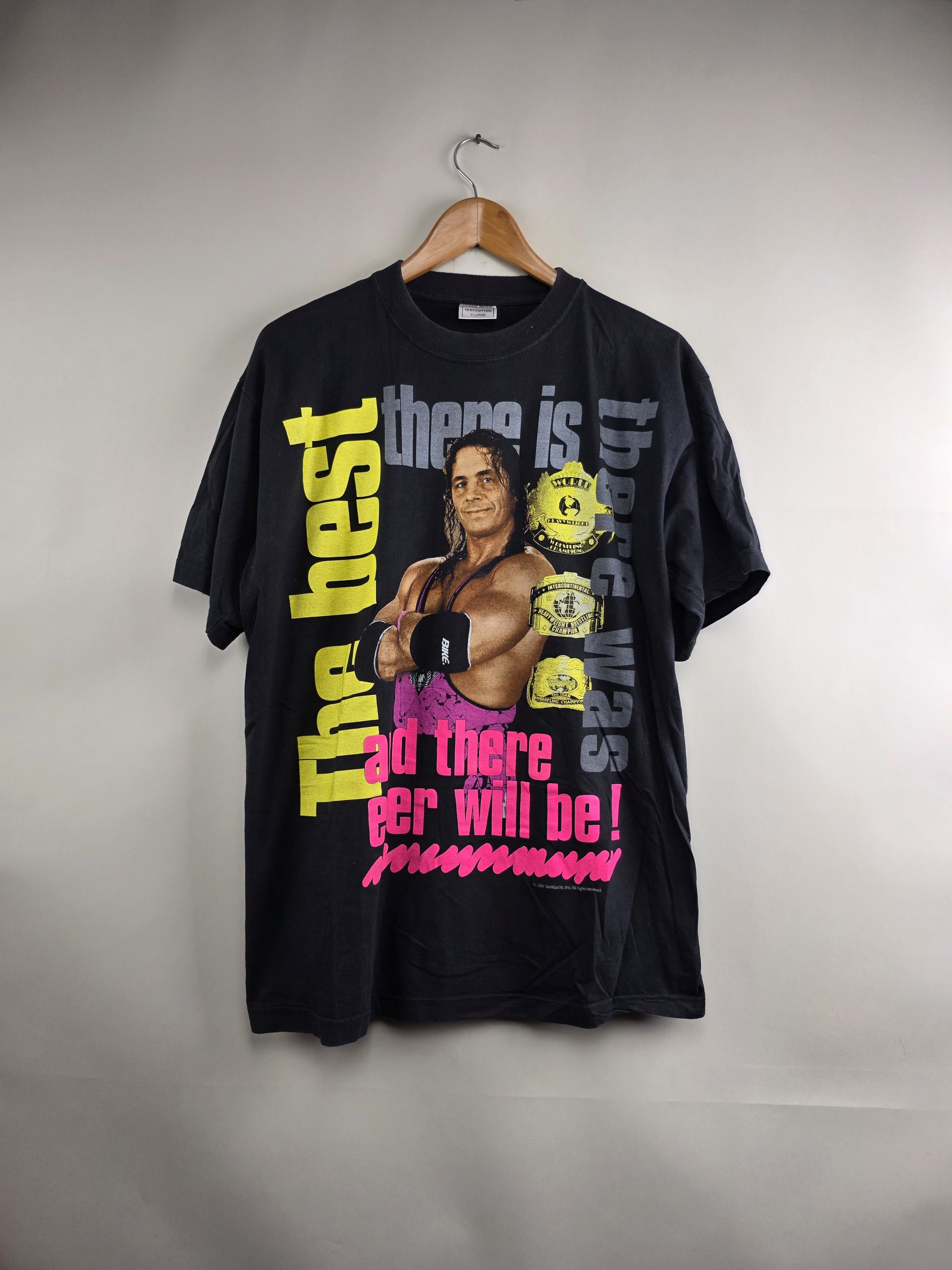 Vintage × WWE × WWF 1996 WWF Bret Hart The Best XL 23" 29" Size US XL / EU 56 / 4 - 7 Thumbnail