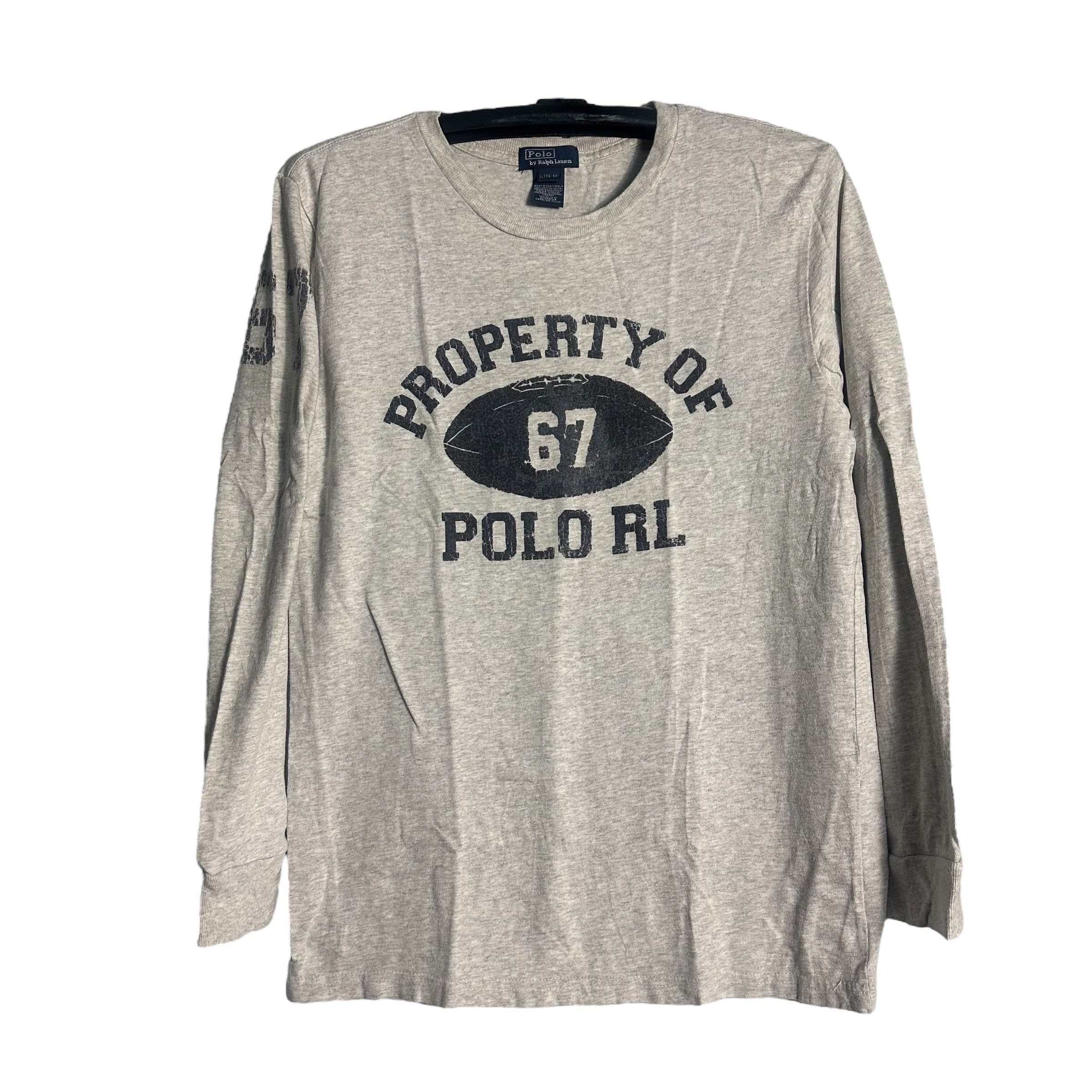 Polo Ralph Lauren 🔥RARE🔥Vintage Polo Rugby Ralph Lauren L/S Boy T-shirt Size US L / EU 52-54 / 3 - 1 Thumbnail