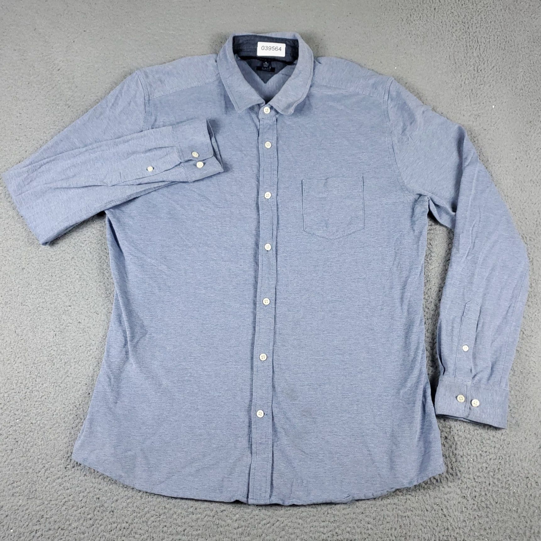 Tommy Hilfiger VINTAGE Tommy Hilfiger Shirt Mens XL Blue Button-Up Casual Long Sleeve - Cotton, Solid, Preppy, Classic Menswear Size US XL / EU 56 / 4 - 2 Thumbnail
