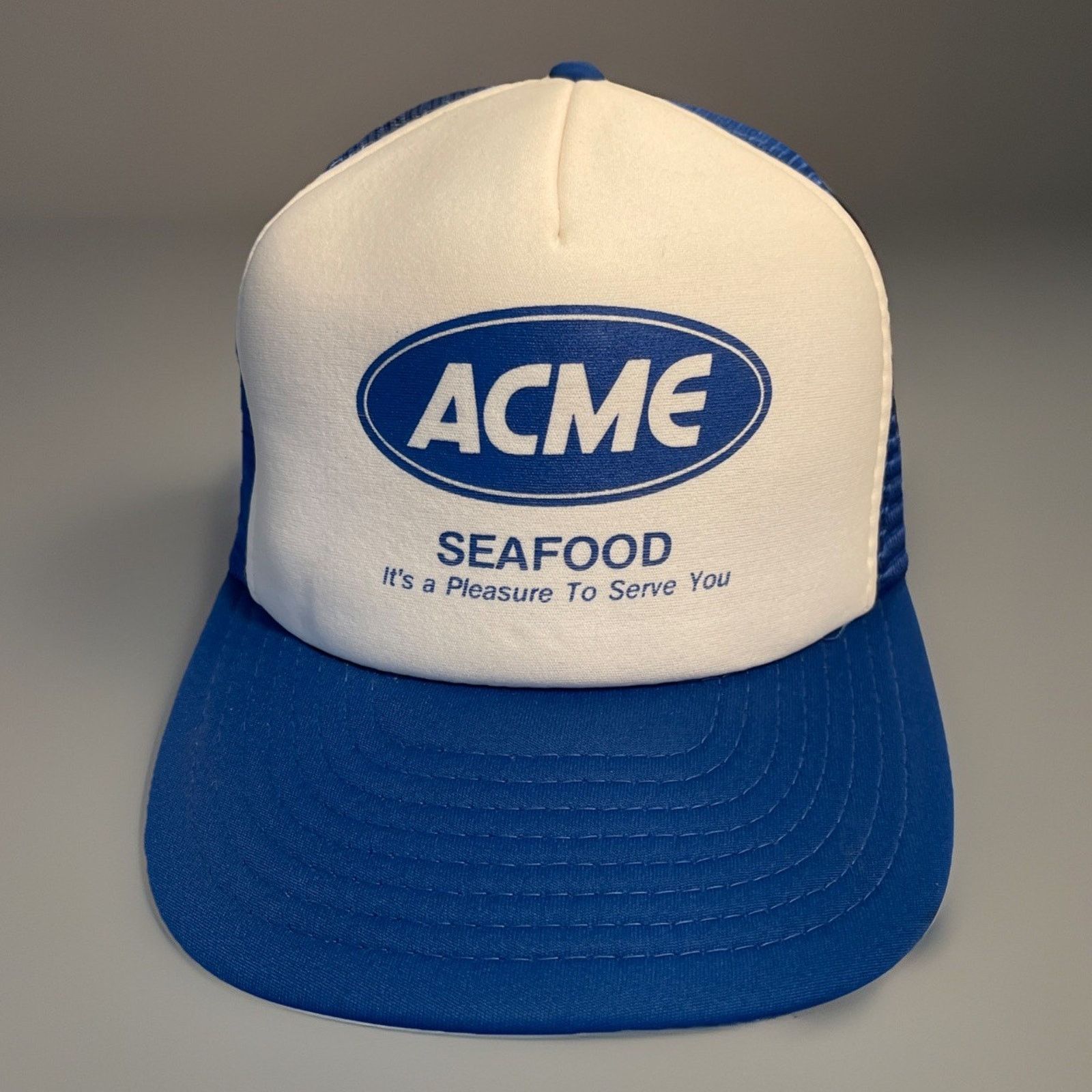 Vintage Vintage 1980’s Trucker Hat Snapback ACME Food Seafood Rare 3 Size ONE SIZE - 1 Thumbnail