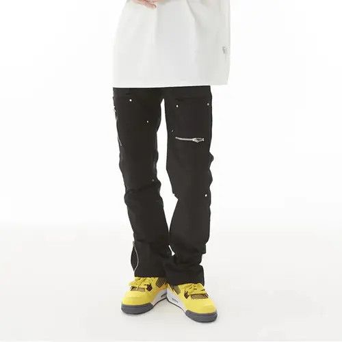 VIBE Zipper punk cargo utility pants Size US 32 / EU 48 - 3 Thumbnail