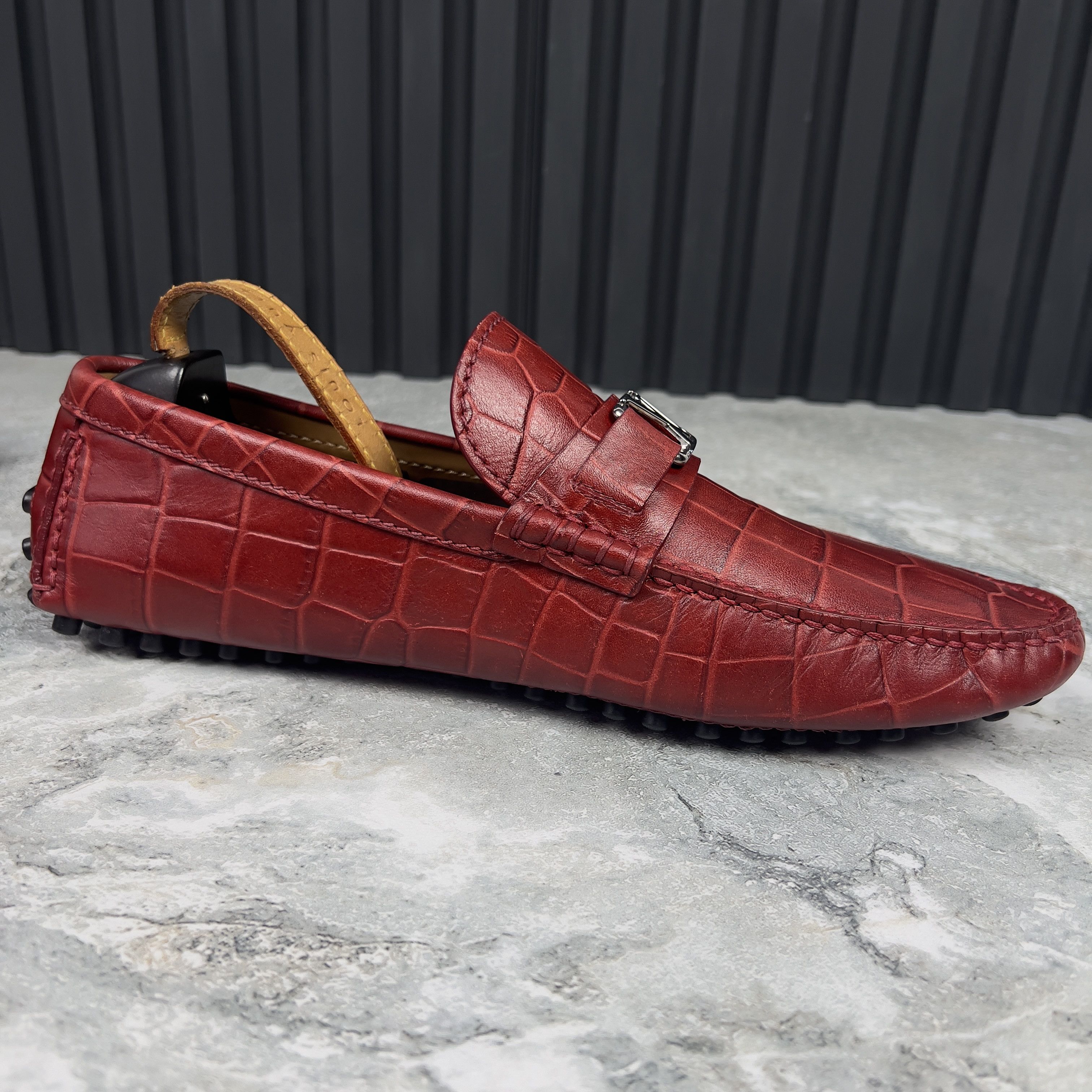 Louis Vuitton Louis Vuitton Hockenheim Moccasin Croco Embossed Leather Size US 9.5 / EU 42-43 - 8 Thumbnail