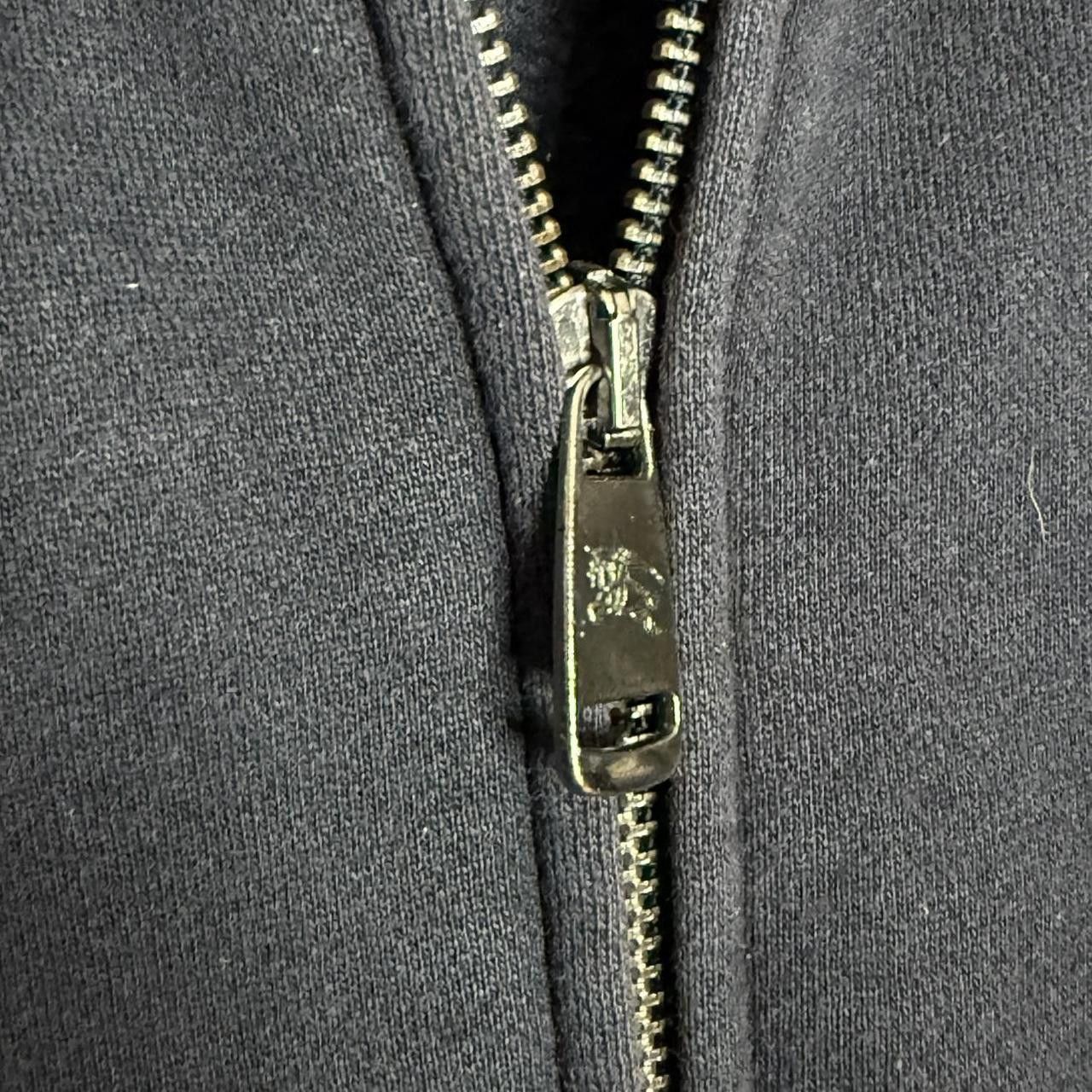 Burberry Burberry Zip Up Sweatshirt Navy Blue Logo Size US XL / EU 56 / 4 - 6 Thumbnail