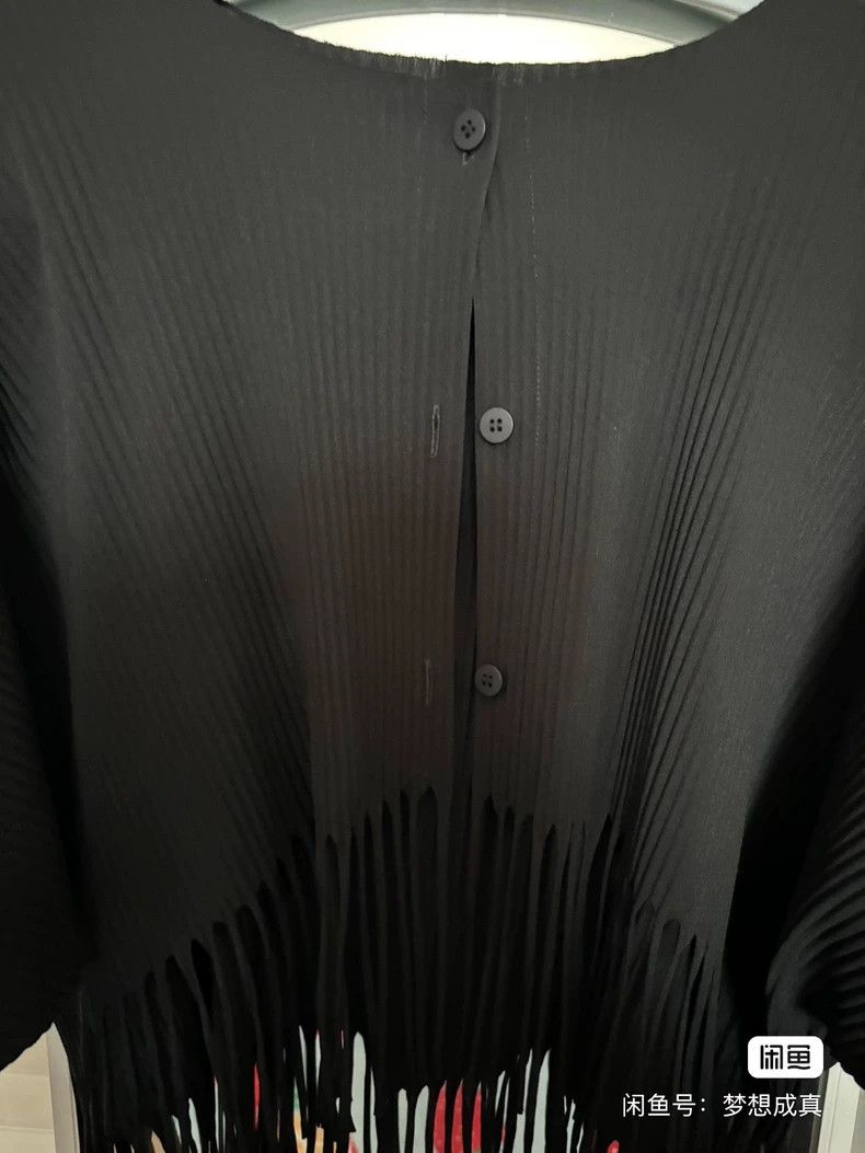 Issey Miyake Issey Miyake size:one size Black pleated tassel series jac Size XS / US 0-2 / IT 36-38 - 2 Thumbnail