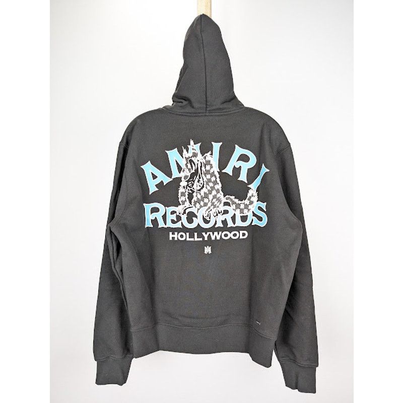 Amiri o1rshd1 Records Wolf Hoodie in Black Size US S / EU 44-46 / 1 - 15 Thumbnail
