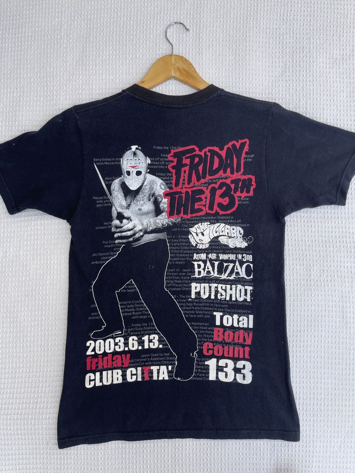 Band Tees × Expert Horror Last Drop🔥Rare🔥Vtg FRIDAY THE 13th x Balzac Horror T Shirt Size US S / EU 44-46 / 1 - 10 Thumbnail
