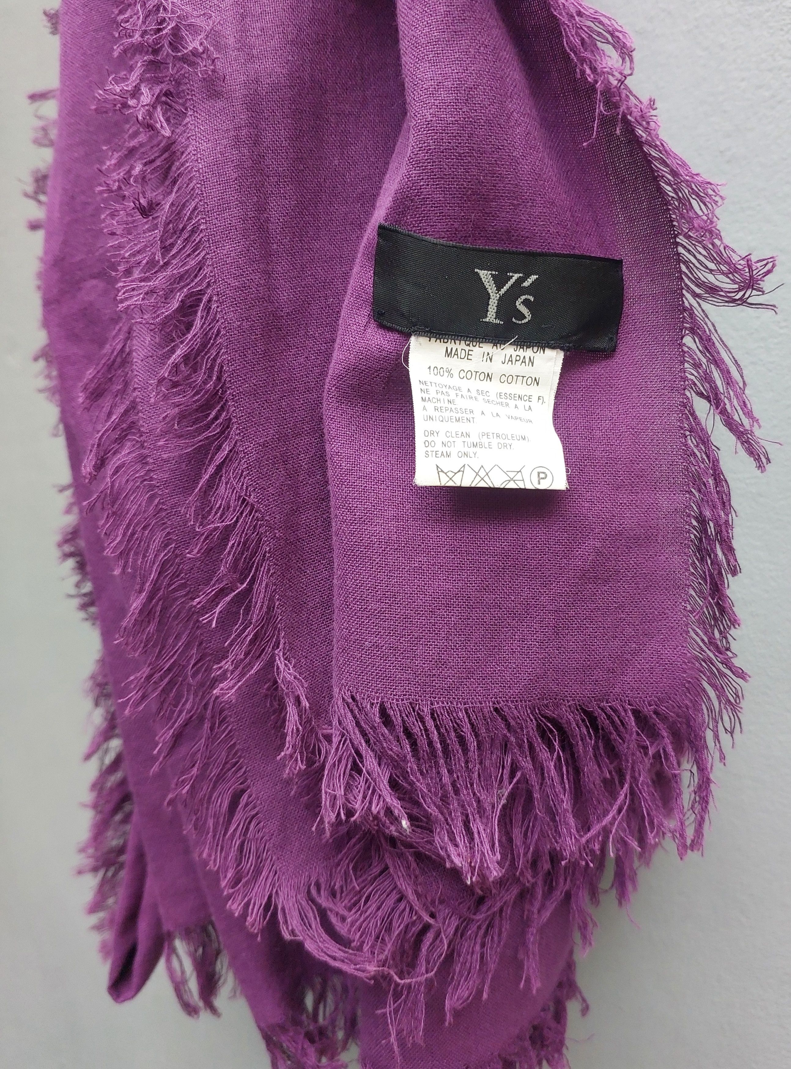 Yohji Yamamoto Y's x Yohji Yamamoto Oversized Cotton Scarf Size ONE SIZE - 9 Thumbnail