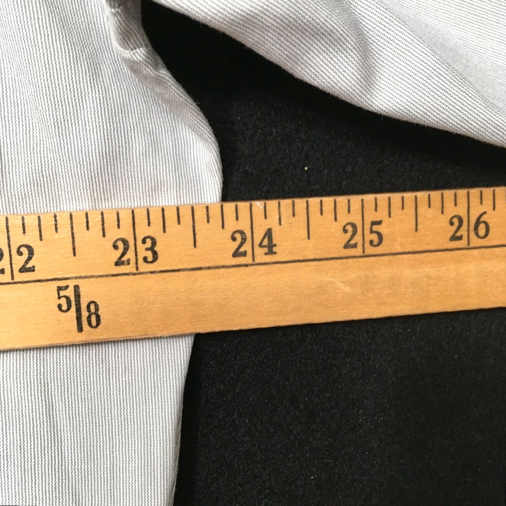 Vintage VINTAGE 80's Deluxe TAILORED GRAY large collar dress shirt L 42-44 Cotton Button-Front Casual Women/Men? Size 42R - 4 Thumbnail