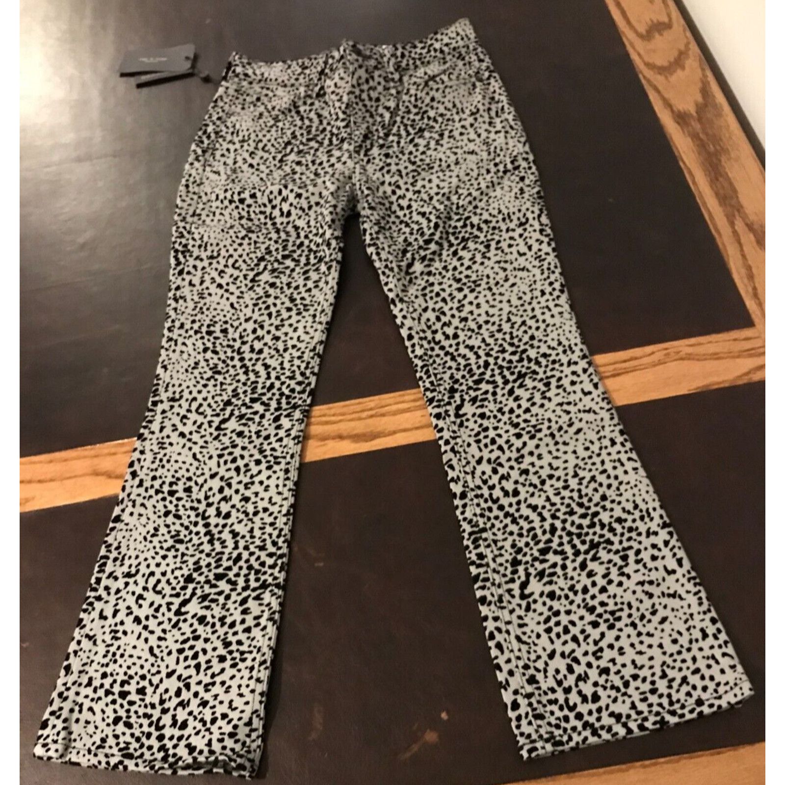 Rag & Bone Rag & Bone Hana High-Rise Slim Cropped Gray Cheetah Jeans Size 26" / US 2 / IT 38 - 1 Thumbnail