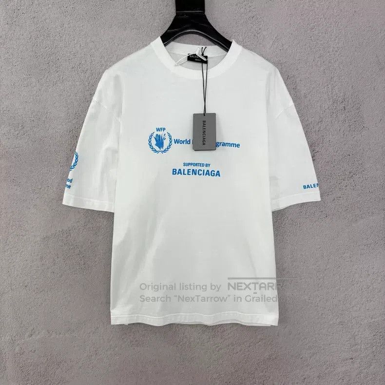 Balenciaga Balenciaga Printed Logo Round Neck Short Sleeve Size US S / EU 44-46 / 1 - 1 Thumbnail