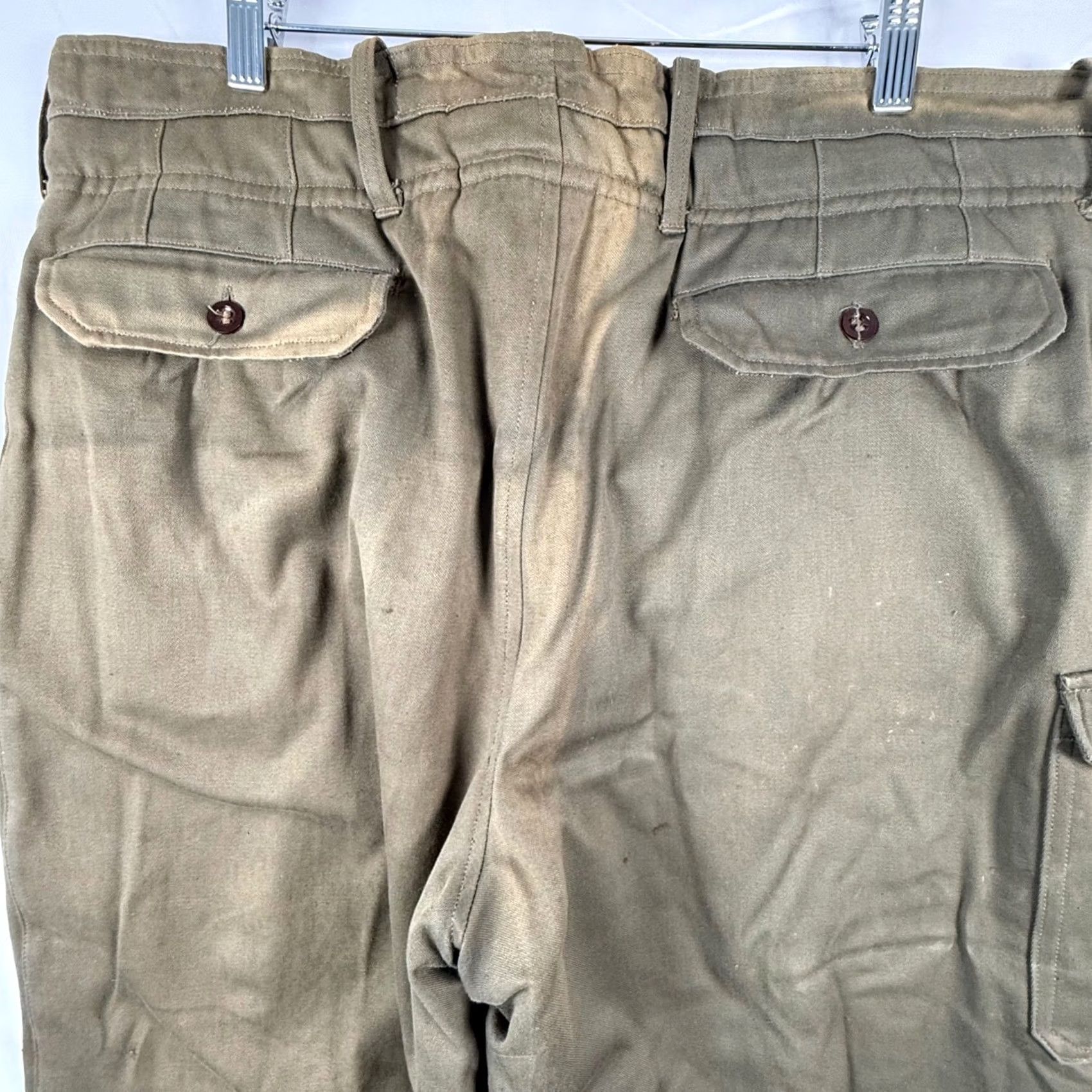 Vintage Vintage Military 36x30 Field Trousers Button Fly Army Pants Gorpcore 40s 50s Size US 36 / EU 52 - 7 Thumbnail