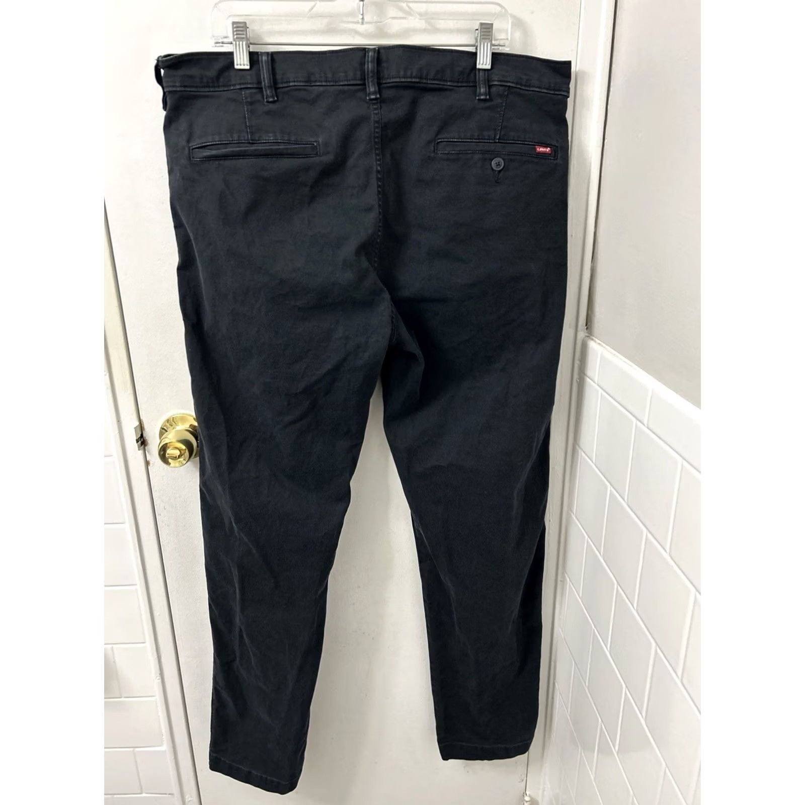 Levi's Levi's XX Chino Standard Taper Pants Mens 38x32 Black Twill Trousers Regular Fit Five-Pocket Size US 38 / EU 54 - 2 Thumbnail