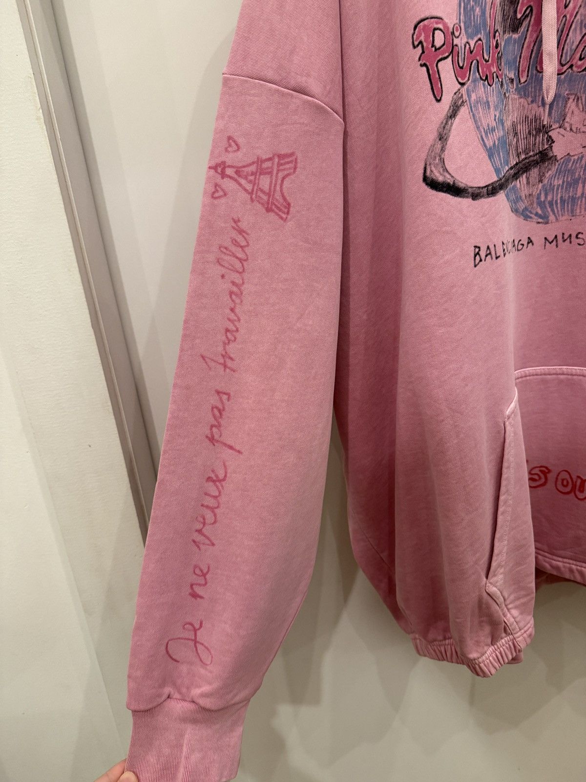 Balenciaga Limited Edition Pink Martini Hoodie Size US L / EU 52-54 / 3 - 4 Thumbnail