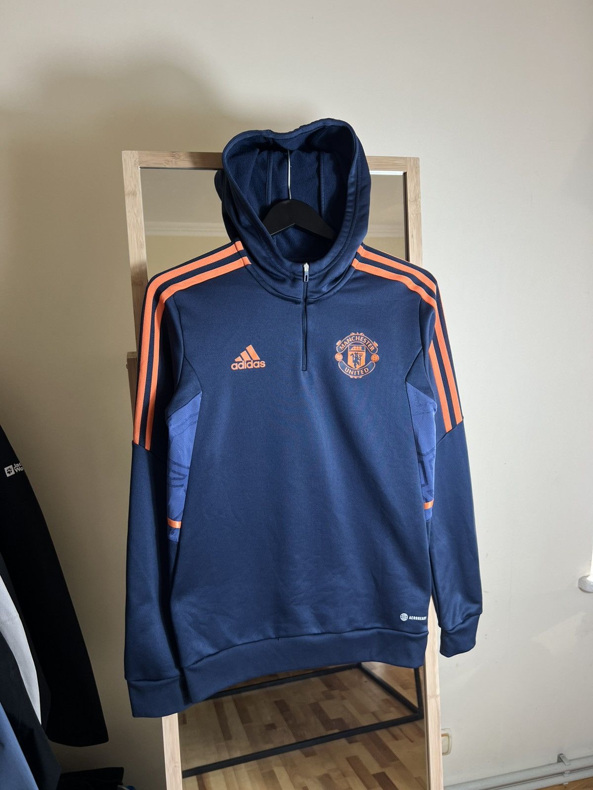 Adidas Adidas Manchester United Hoodie S Training Top Soccer Y2K Size US S / EU 44-46 / 1 - 1 Thumbnail