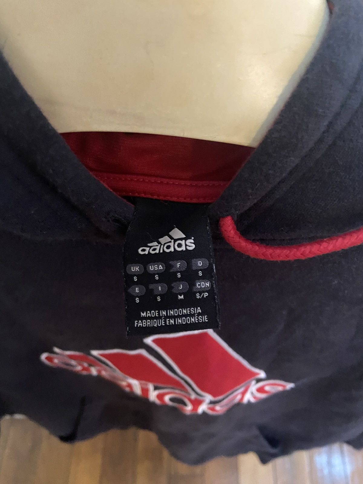 Adidas Adidas vintage hoodie Size US S / EU 44-46 / 1 - 3 Thumbnail