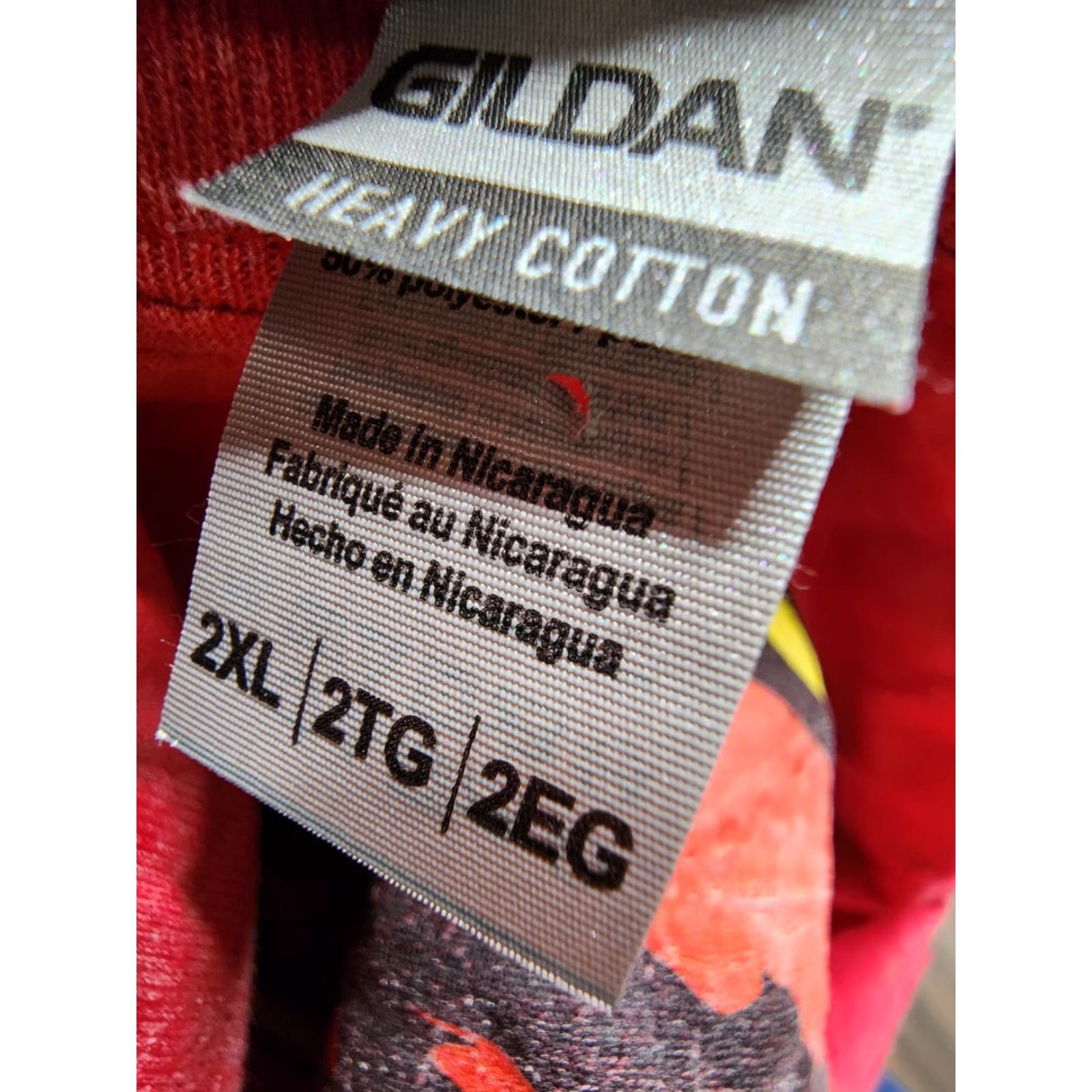 Gildan Gildan Funny Fishing Tackle T-Shirt 2XL Red Mens Size US XXL / EU 58 / 5 - 4 Thumbnail