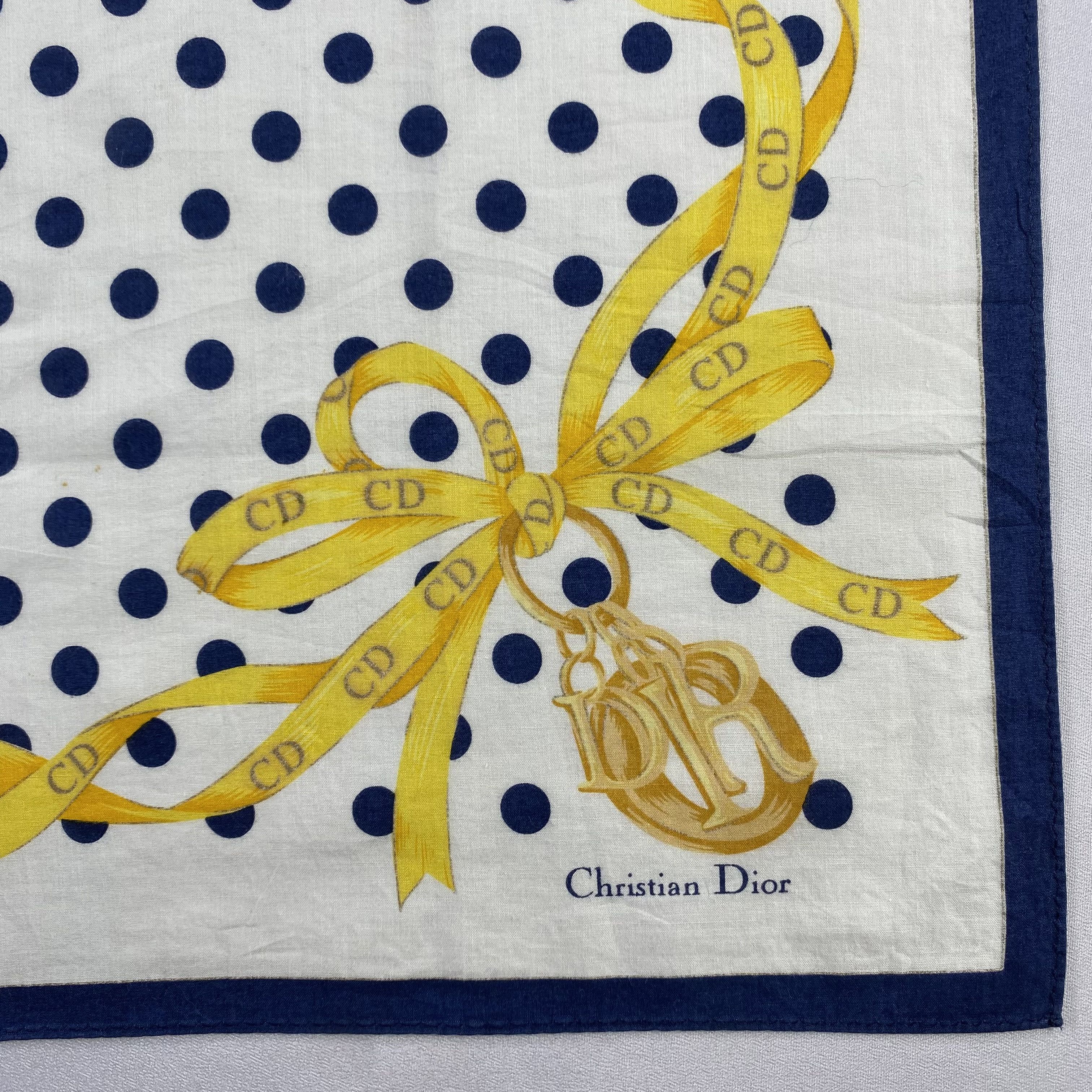 Vintage Christian Dior Monsieur Handkerchief / Neckerchief-P574 Size ONE SIZE - 3 Thumbnail