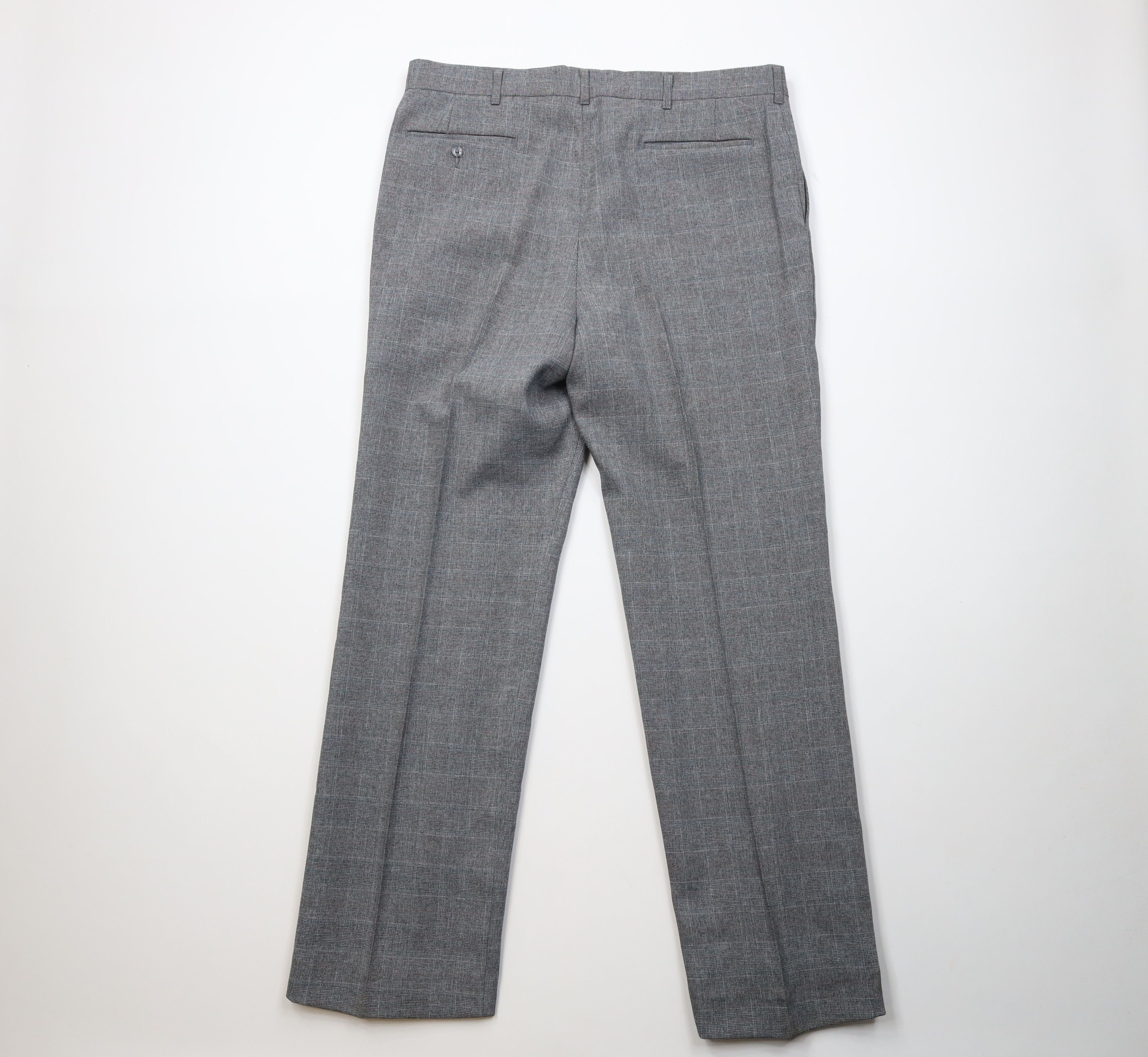 Vintage Vintage 70s Streetwear Flared Wide Leg Chino Pants Plaid USA Size US 36 / EU 52 - 9 Thumbnail