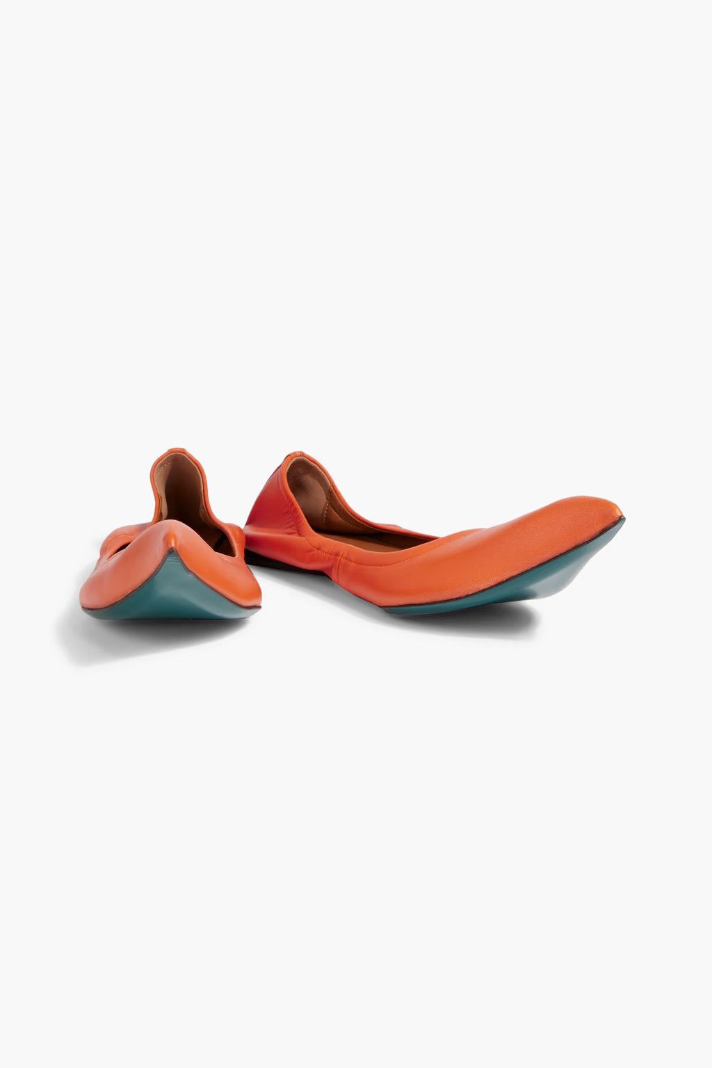 Marni o1y1025 Leather Ballet Flats in Orange Size US 10 / IT 40 - 4 Thumbnail