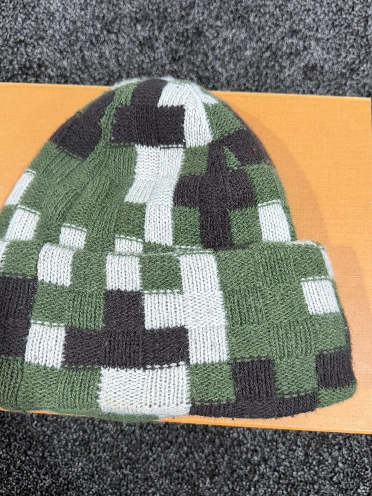 Louis Vuitton Louis Vuitton Pharrell Damoflage Damier Camo Beanie Knit Hat Size ONE SIZE - 8 Thumbnail