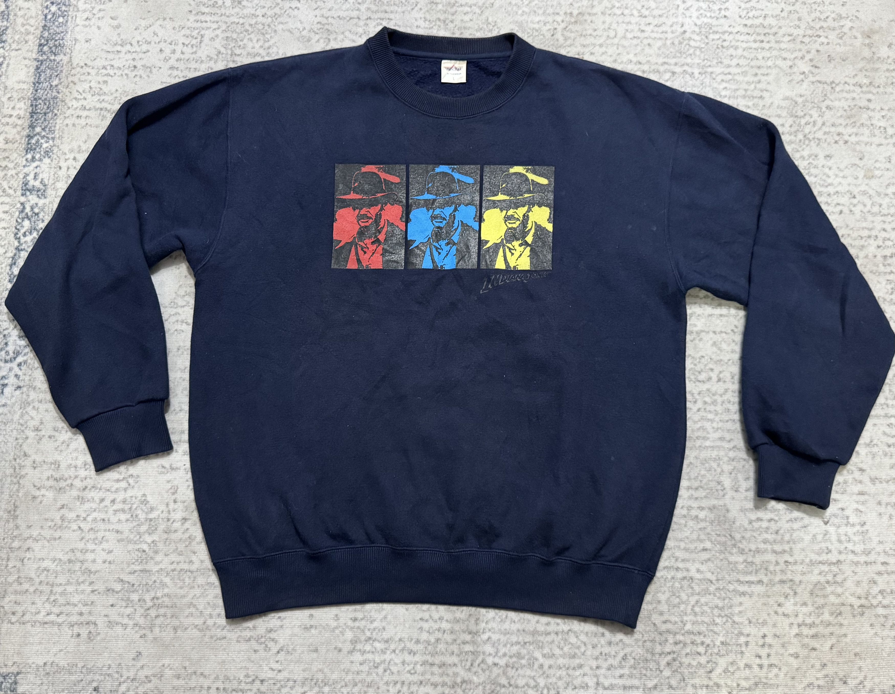 Vintage Vintage 90's INDIANA JONES Sweatshirt Size US L / EU 52-54 / 3 - 1 Thumbnail