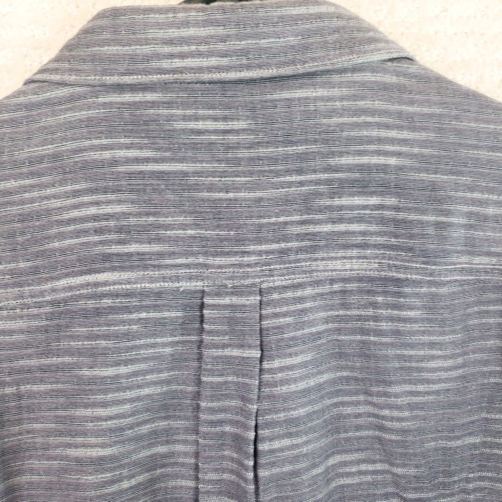 Carbon2Cobalt Carbon 2 Cobalt Button-Up Shirt Men's XL Blue Green Long Sleeve 100% Cotton Striped Western Classic Business Casual Pattern Size US XL / EU 56 / 4 - 7 Thumbnail