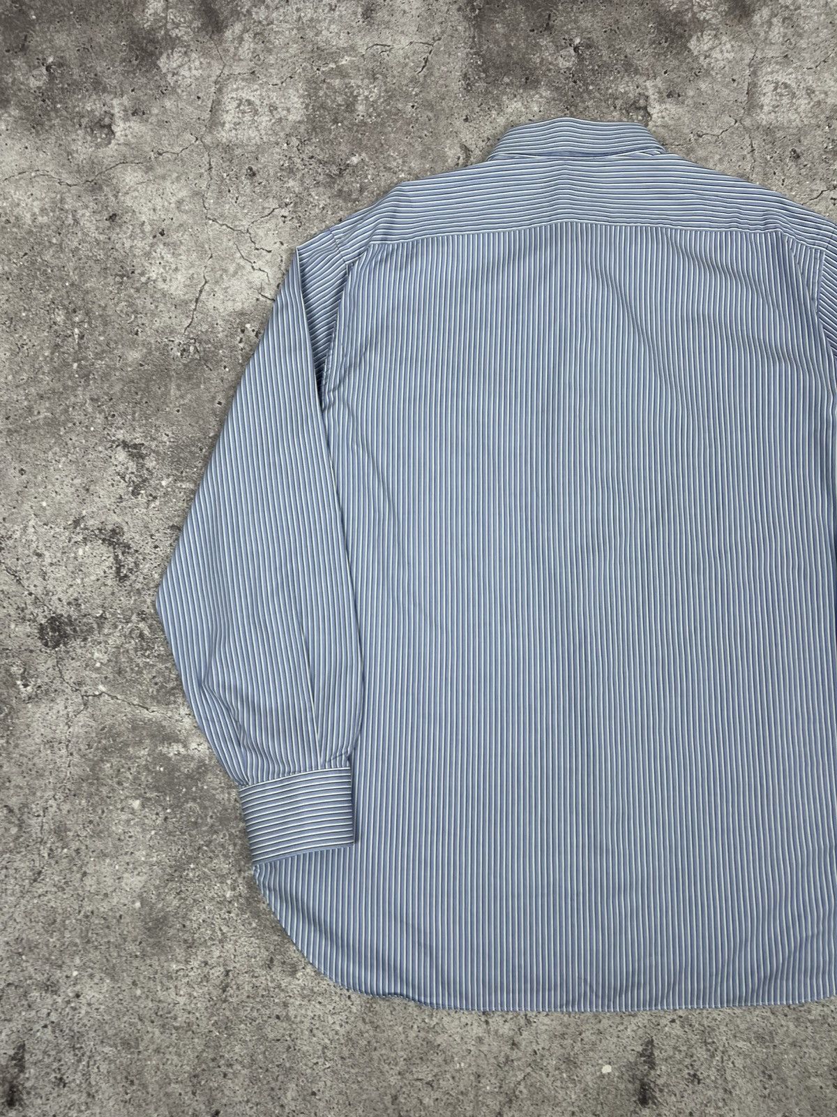 Brioni Brioni Striped Button Up Shirt Long Sleeeve Classic Size US XL / EU 56 / 4 - 13 Thumbnail