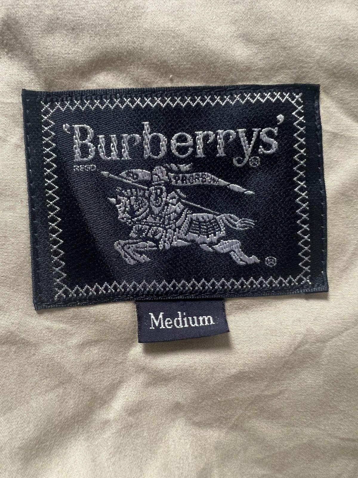 Burberry Vintage Burberry's Cotton Twill Blazer Jacket Beigepit 22.5’ Size US M / EU 48-50 / 2 - 2 Thumbnail