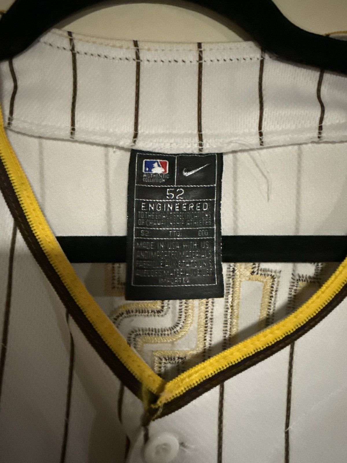 Nike San Diego Padres Jersey Size US L / EU 52-54 / 3 - 3 Thumbnail